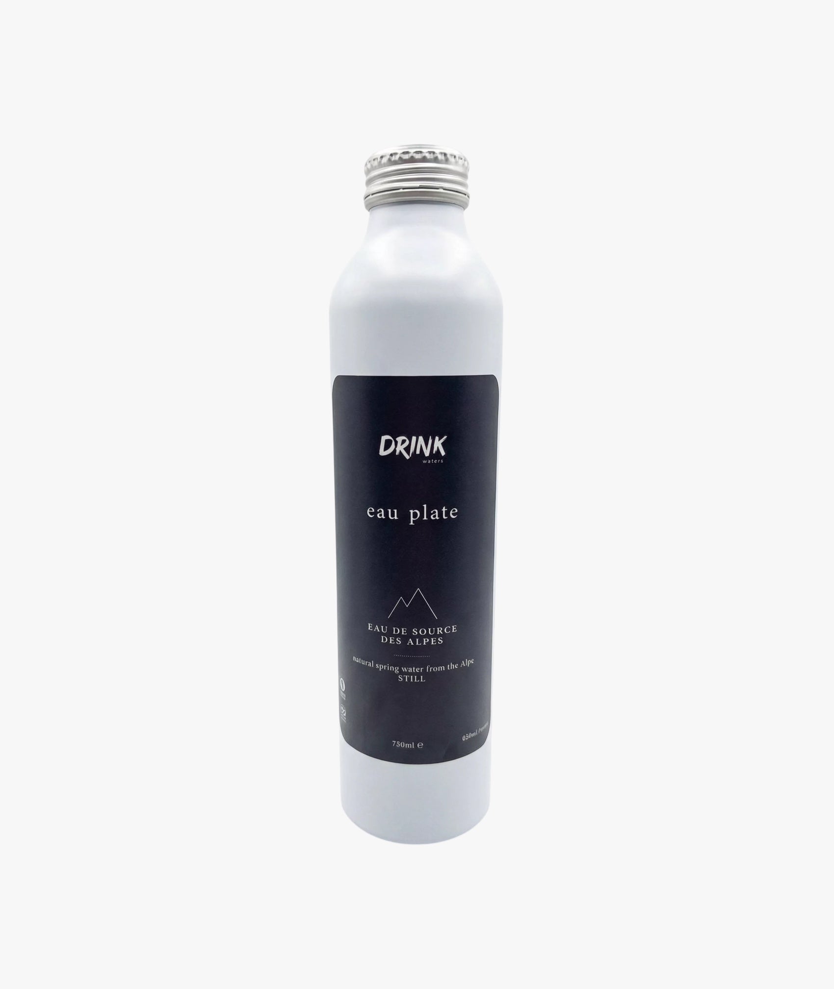 Eau de source naturelle des Alpes plate premium