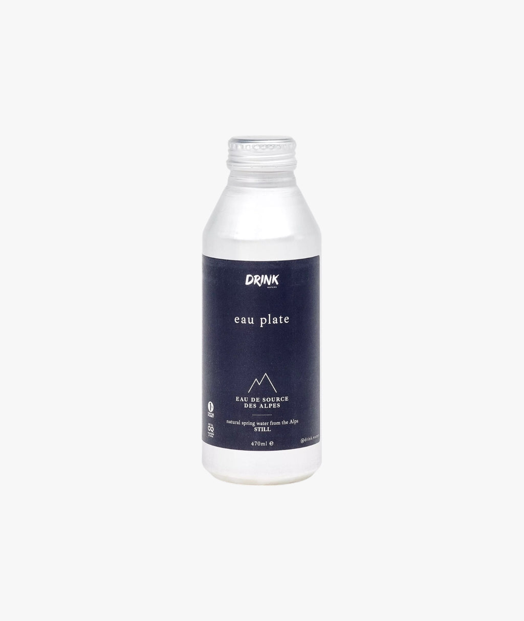 Eau de source naturelle des Alpes plate