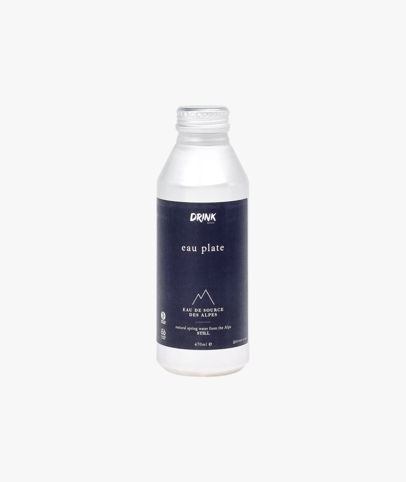 Eau de source naturelle des Alpes plate