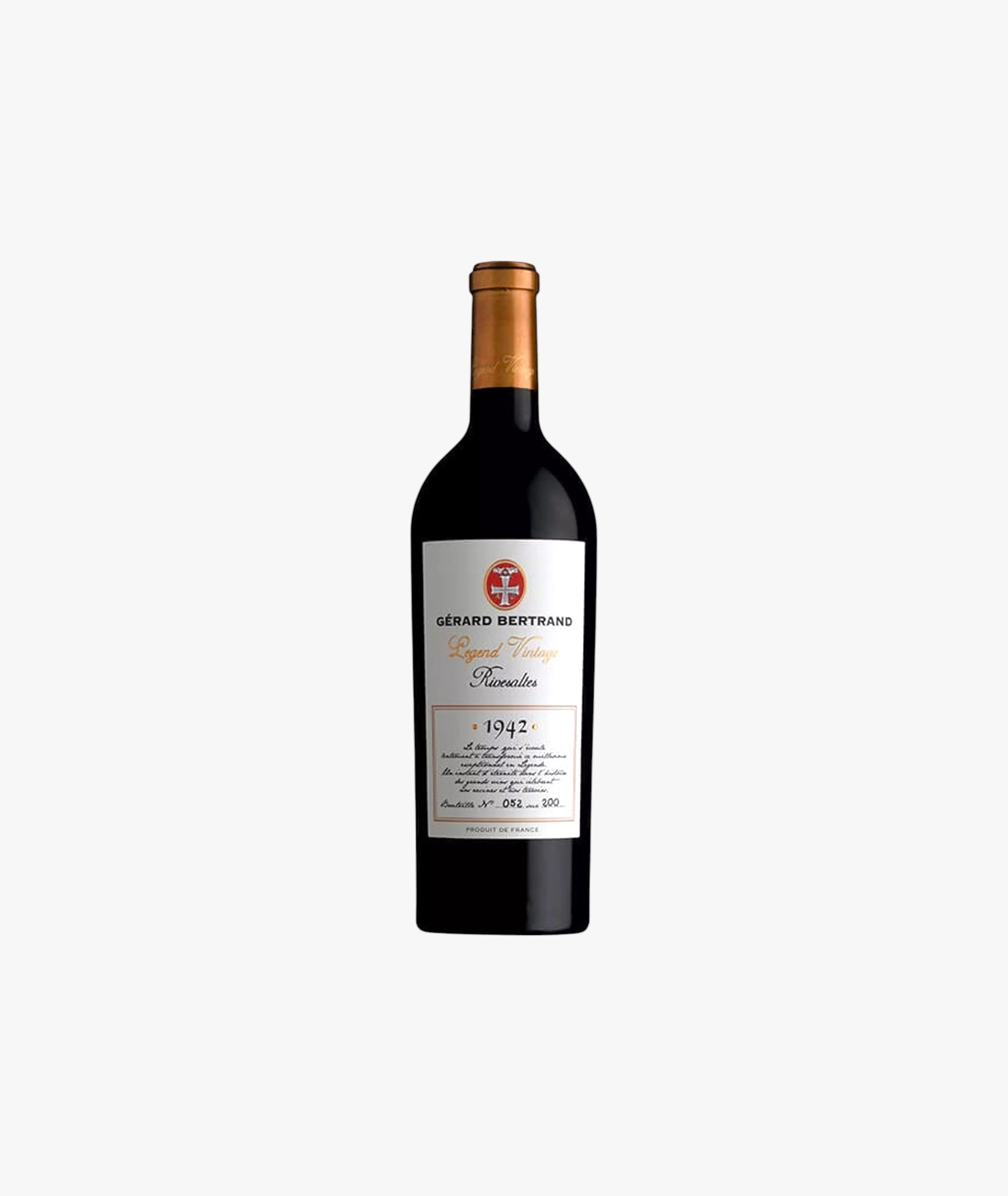 Legend Vintage vins doux naturels 1942 Rivesaltes