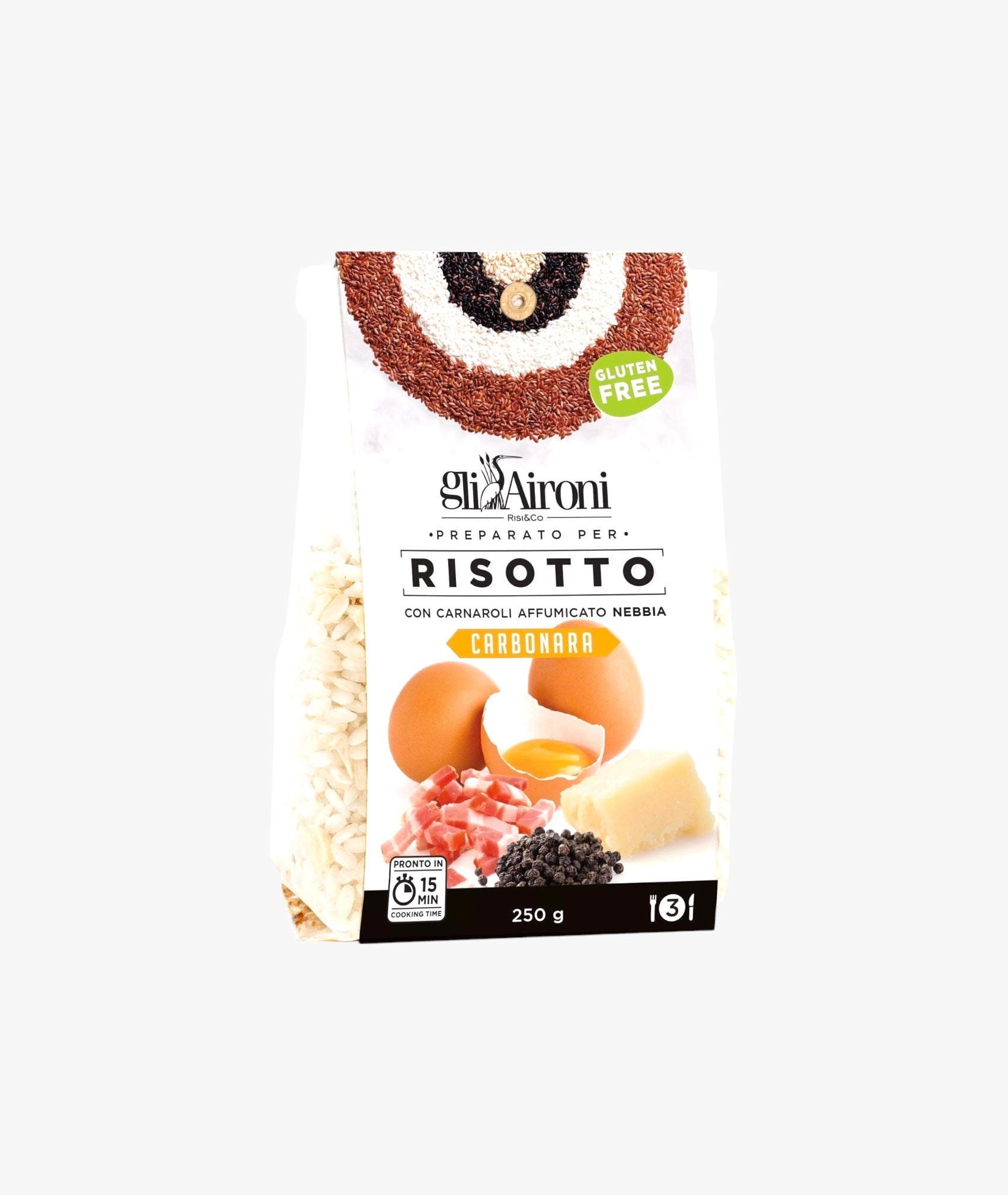 Risotto carbonara au riz fumé