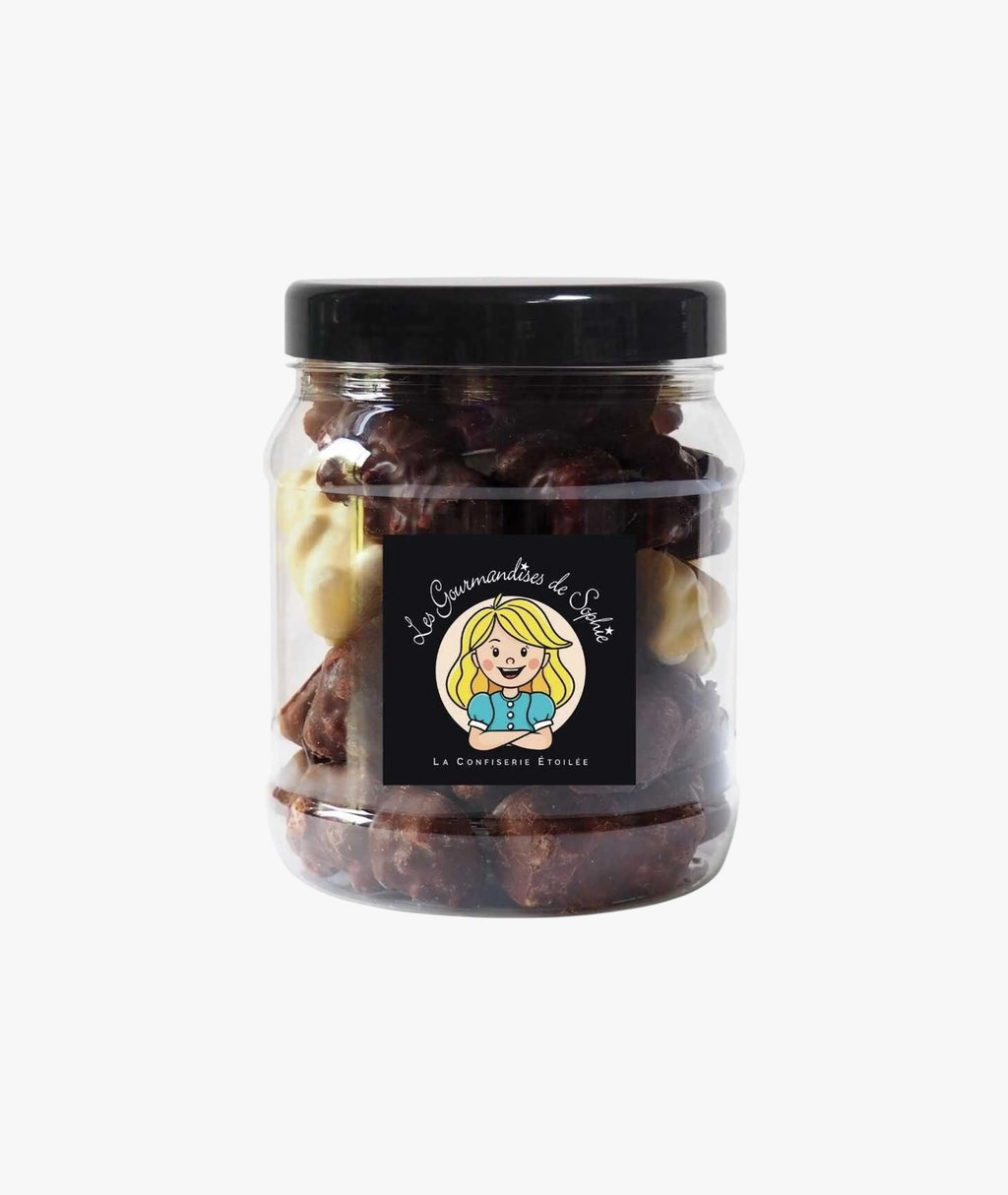 Bocal oursons guimauve 3 chocolats