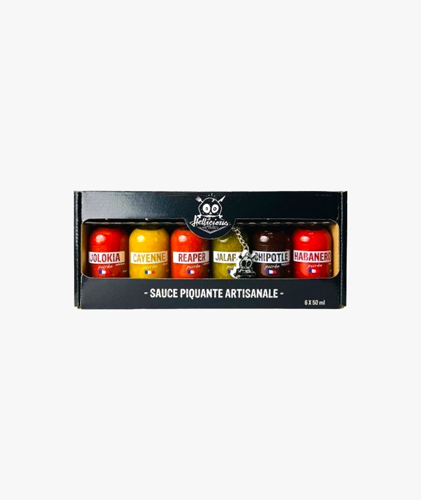 Coffret de sauces piquantes d'Hellicious