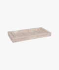 Natural travertine tray