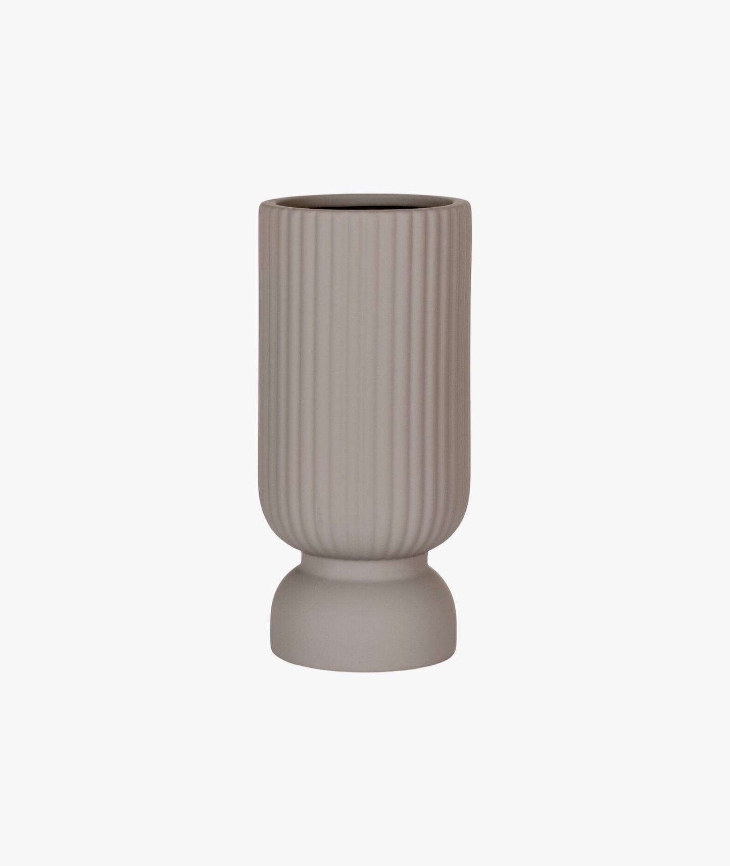 Vase en céramique gris