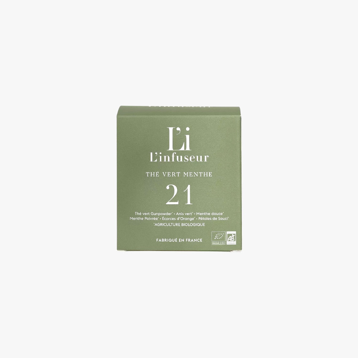 Thé vert menthe bio - n°21 en sachets