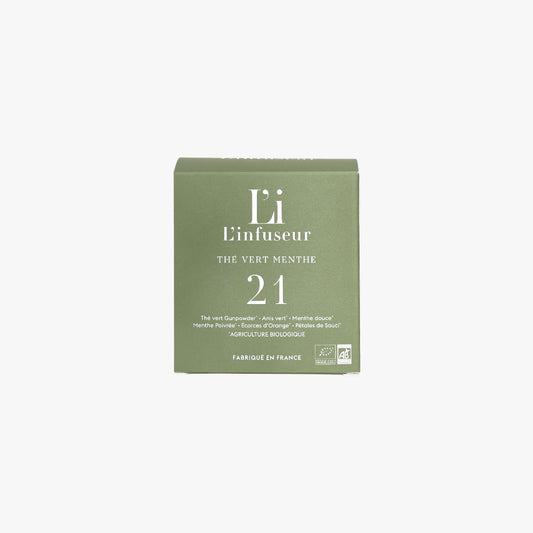 Thé vert menthe bio - n°21 en sachets