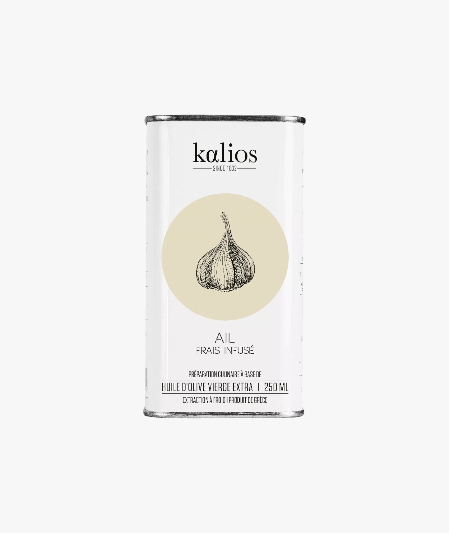 Huile d'olive vierge extra infusée à l'ail