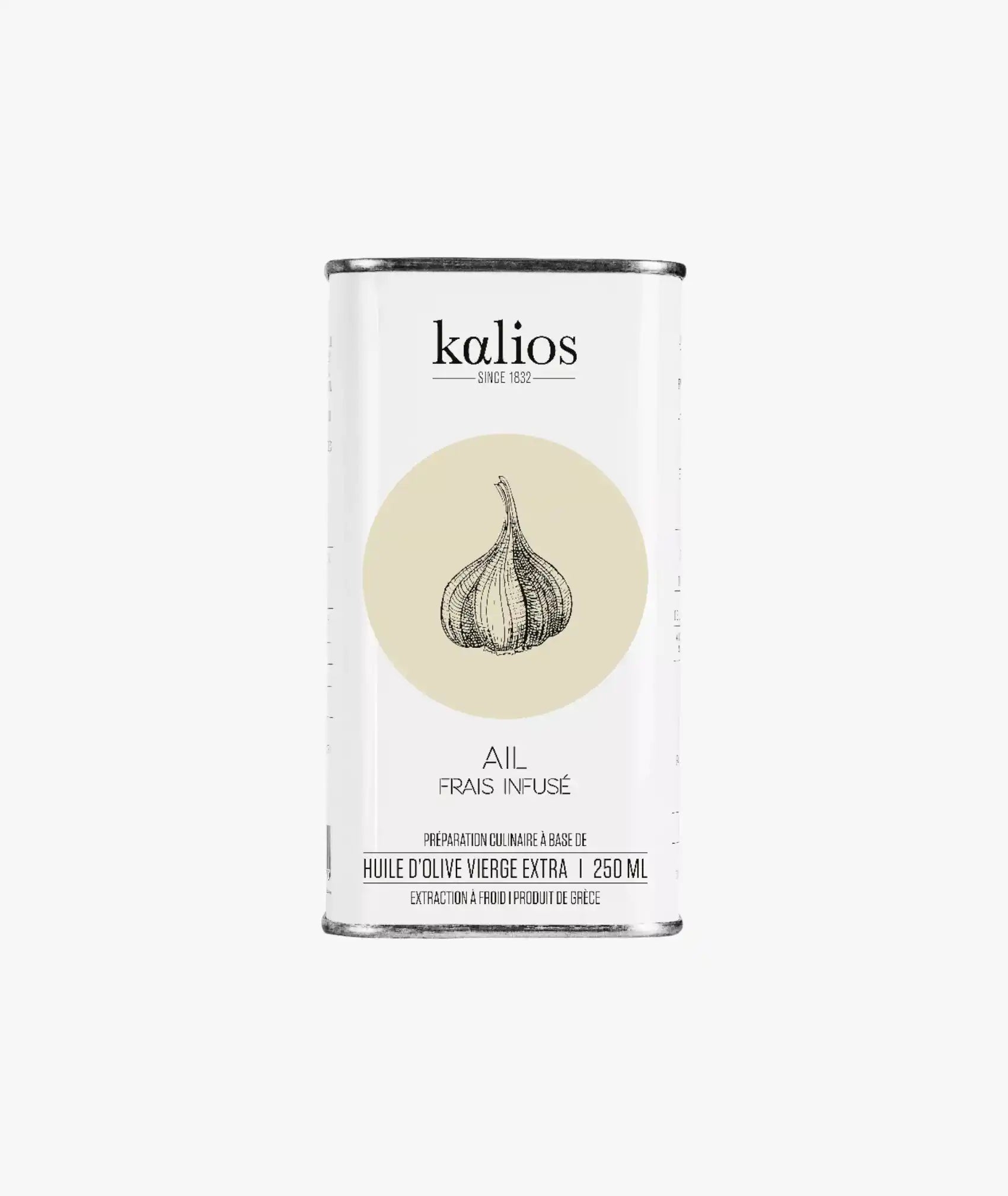 Huile d'olive vierge extra infusée à l'ail