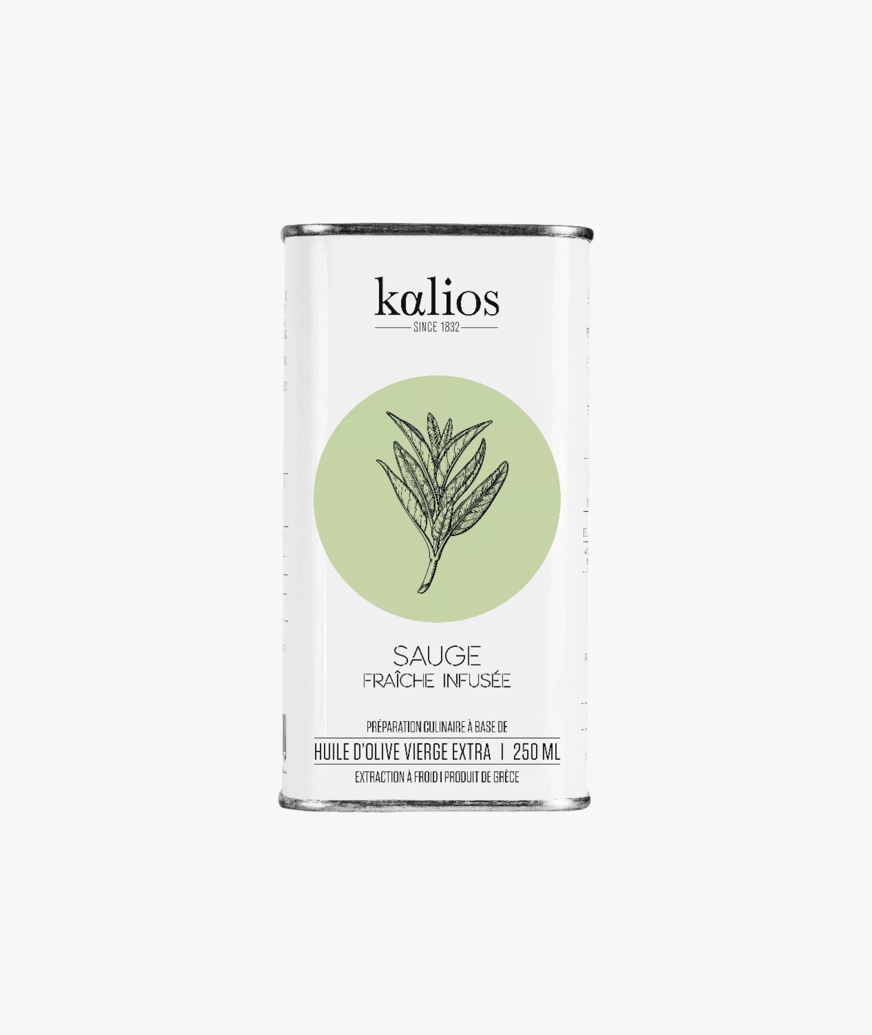 Huile d'olive vierge extra infusée à la sauge
