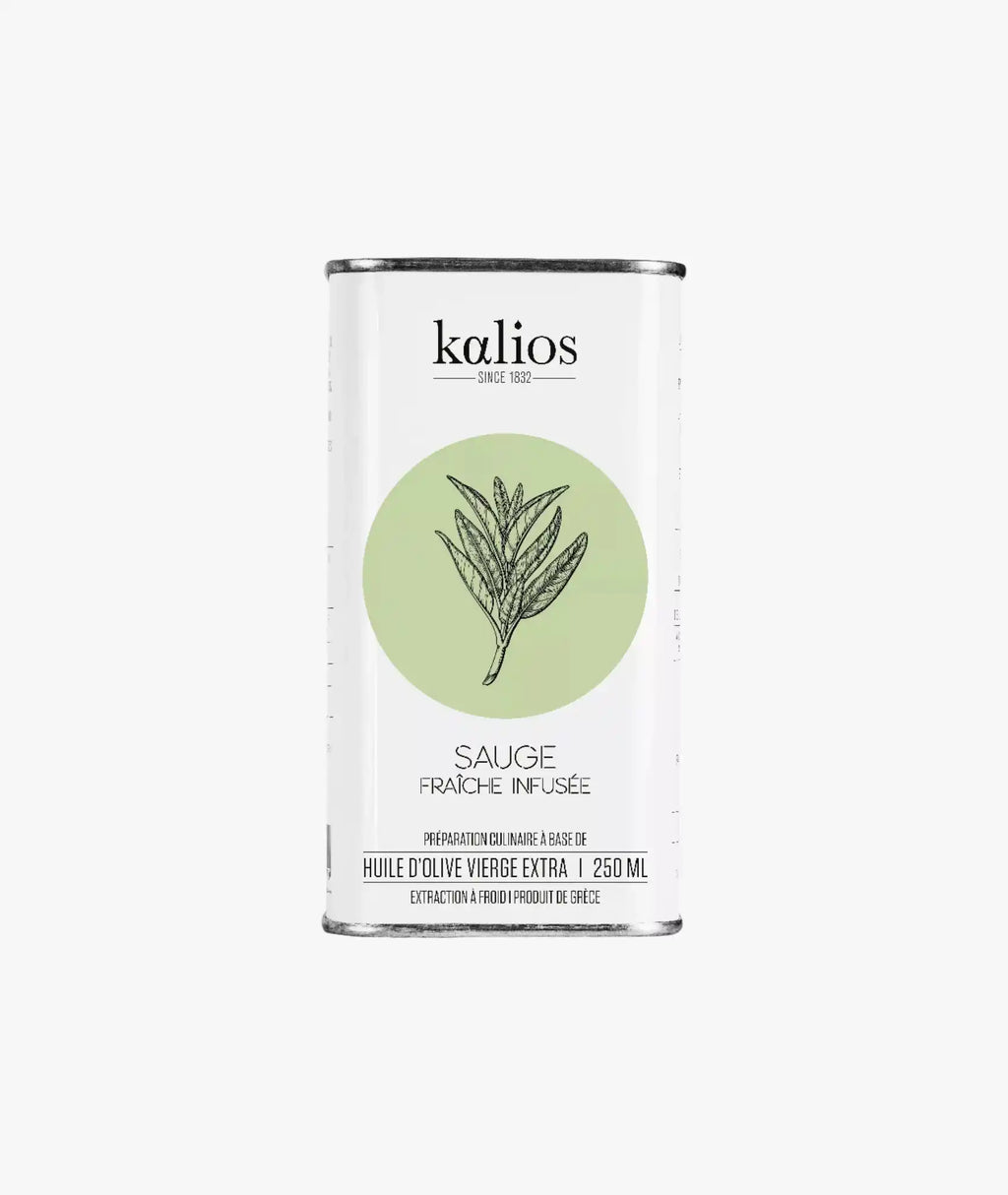 Sage-infused extra virgin olive oil 