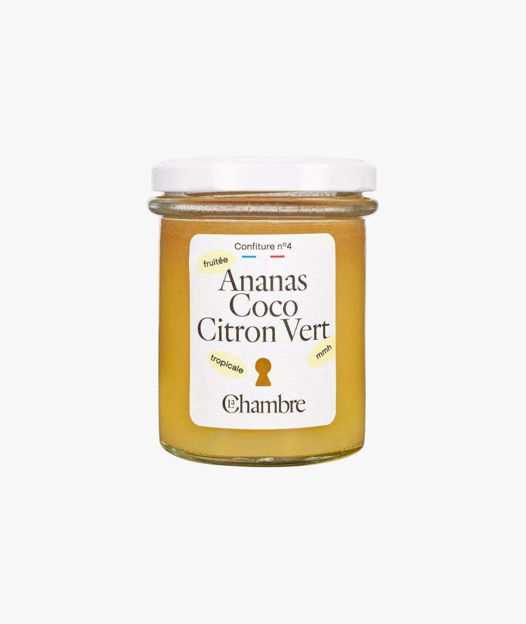 Confiture ananas coco citron vert