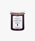 Myrtille zeste de citron vert et basilic