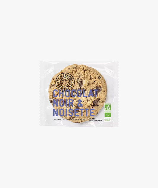 Cookie chocolat noir et noisettes bio