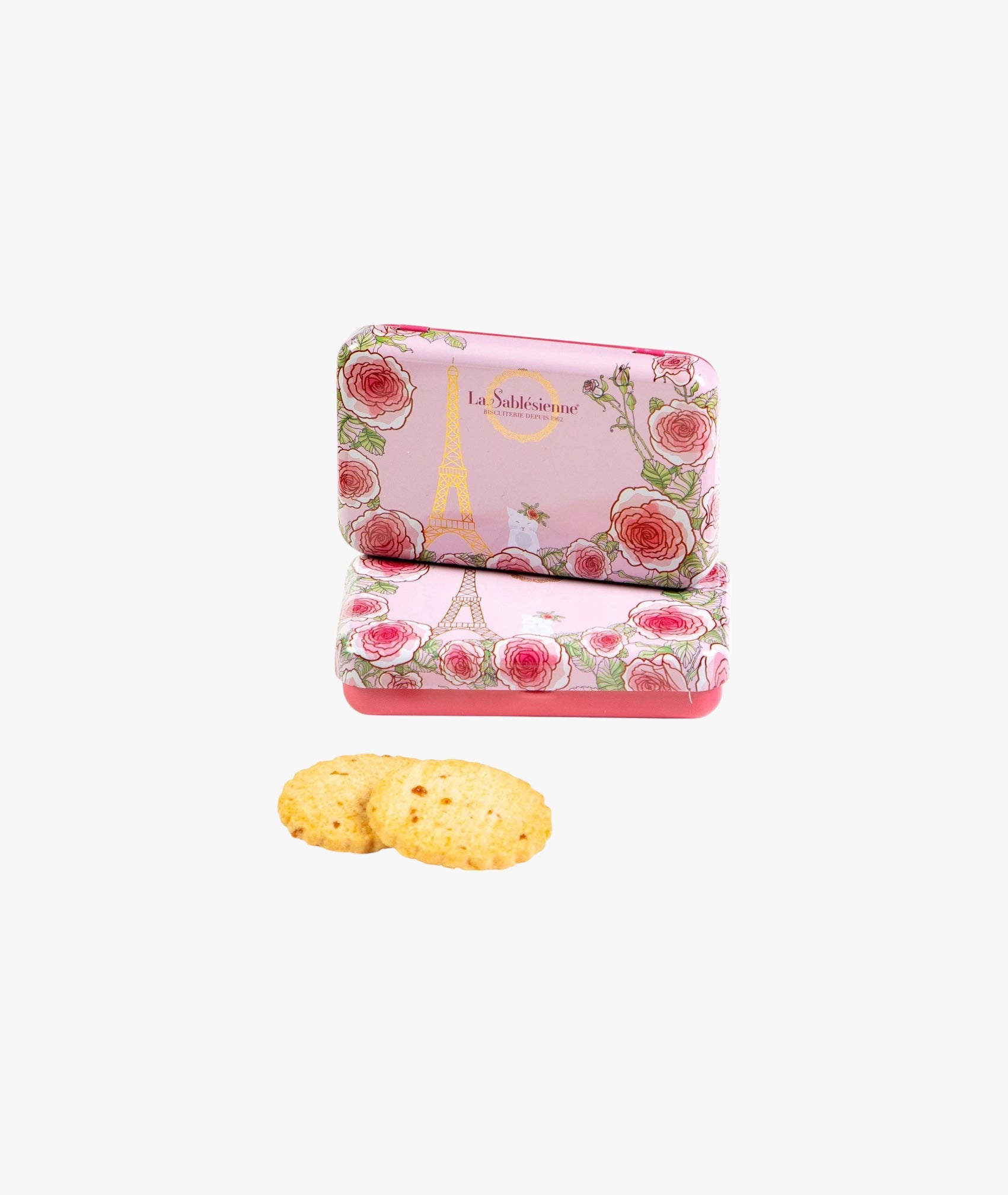 Biscuits sablés caramel beurre salé - mini boite métal Un matin à Paris