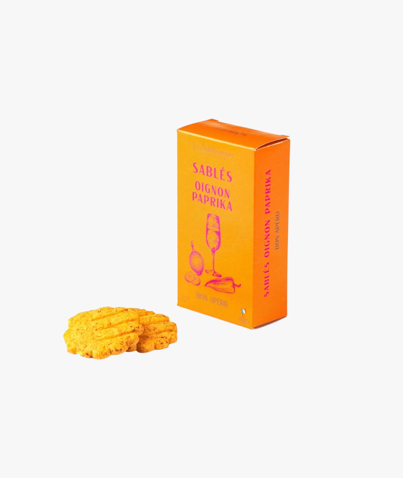 Biscuits sablés apéritif oignon paprika