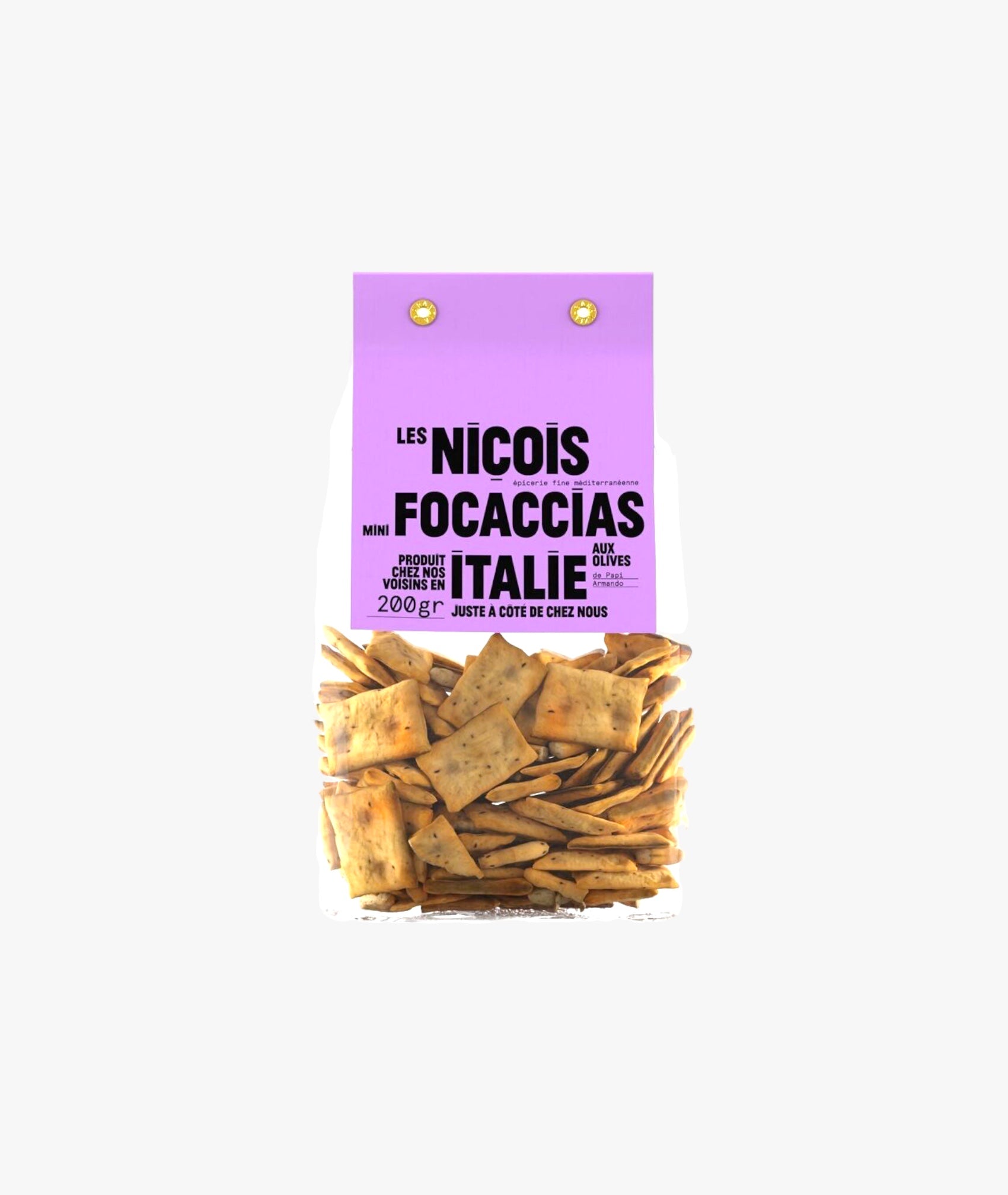 Mini-focaccias aux olives de Papi Amando