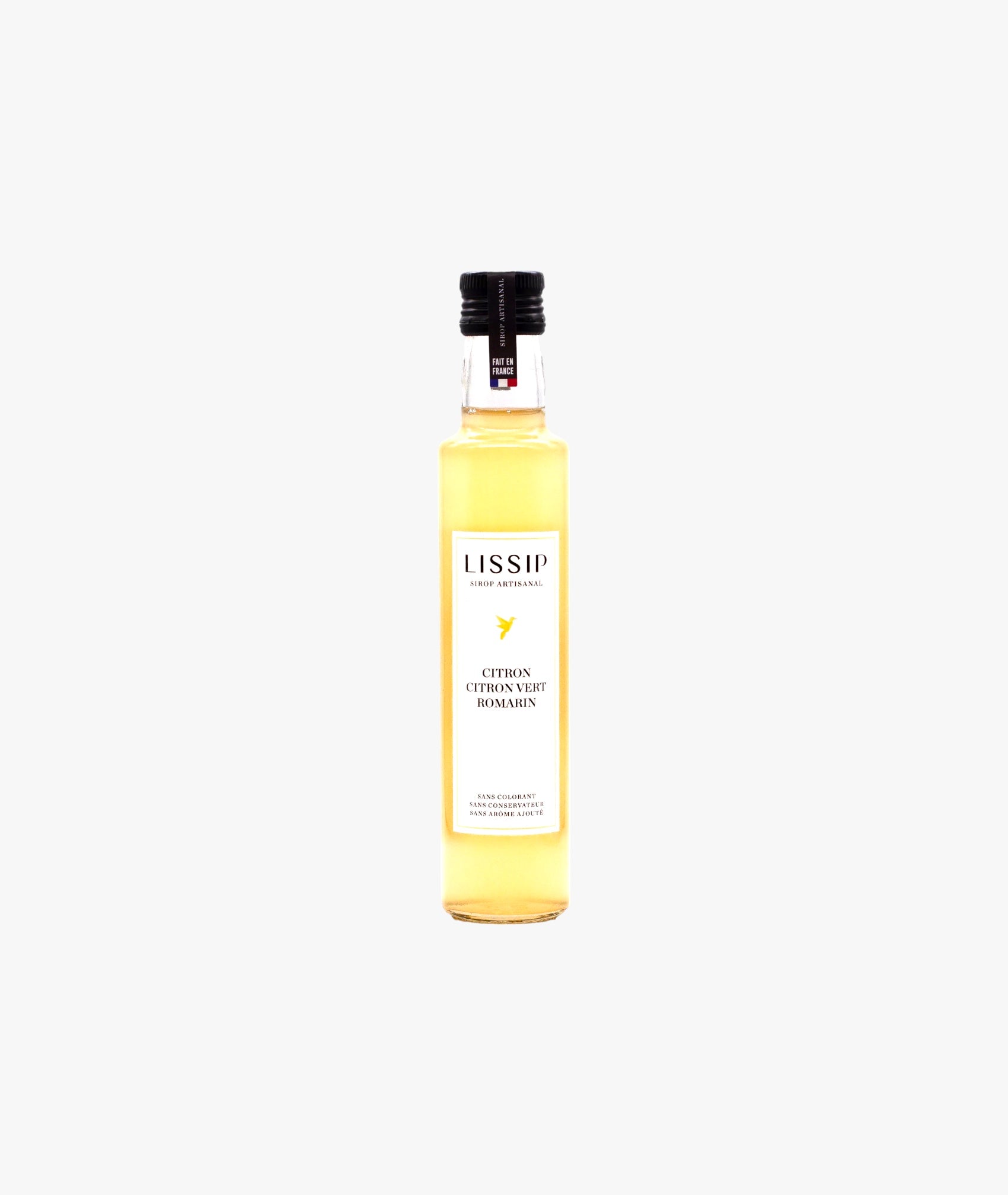 Sirop citron, citron vert et romarin