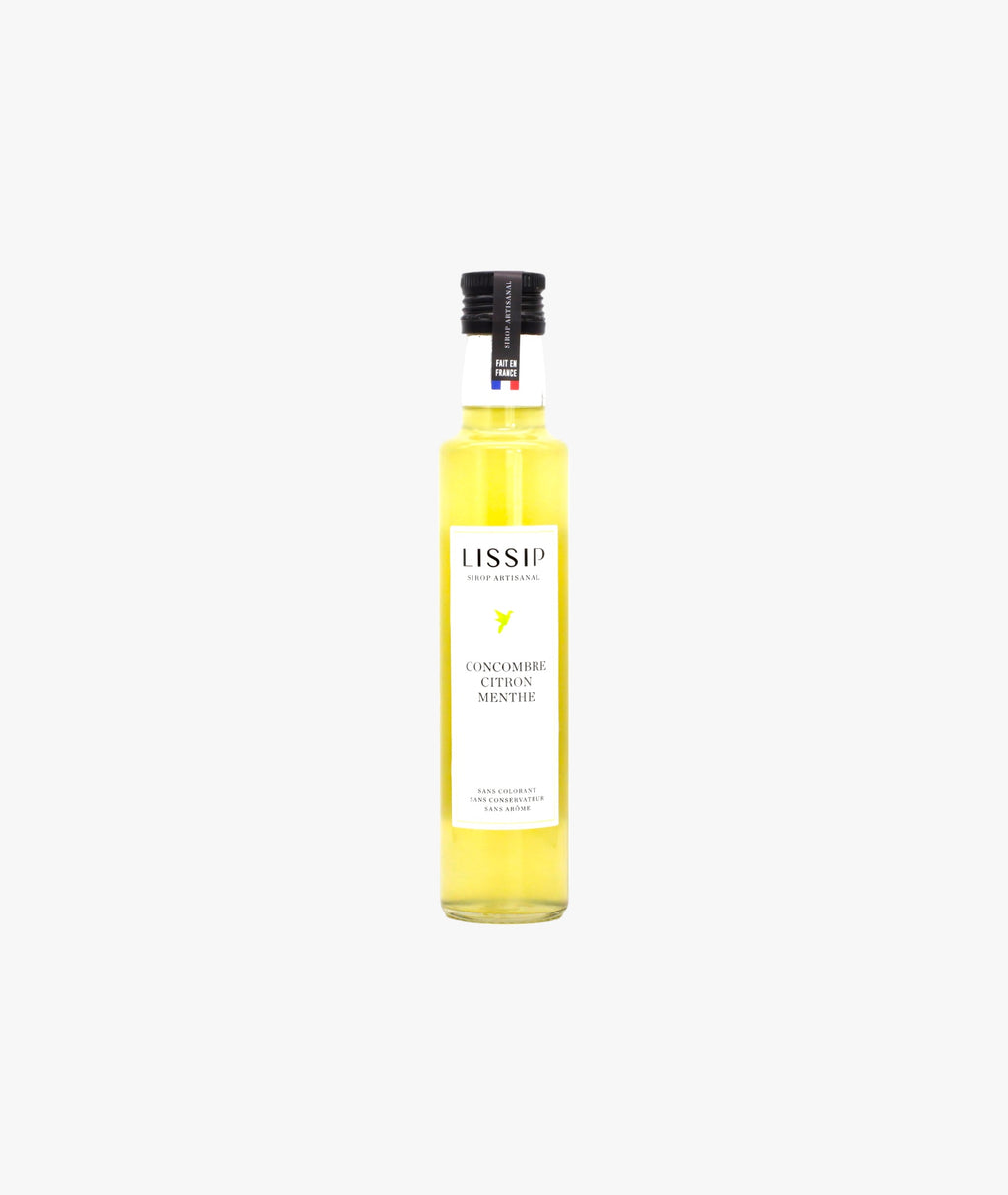 Sirop concombre, citron et menthe