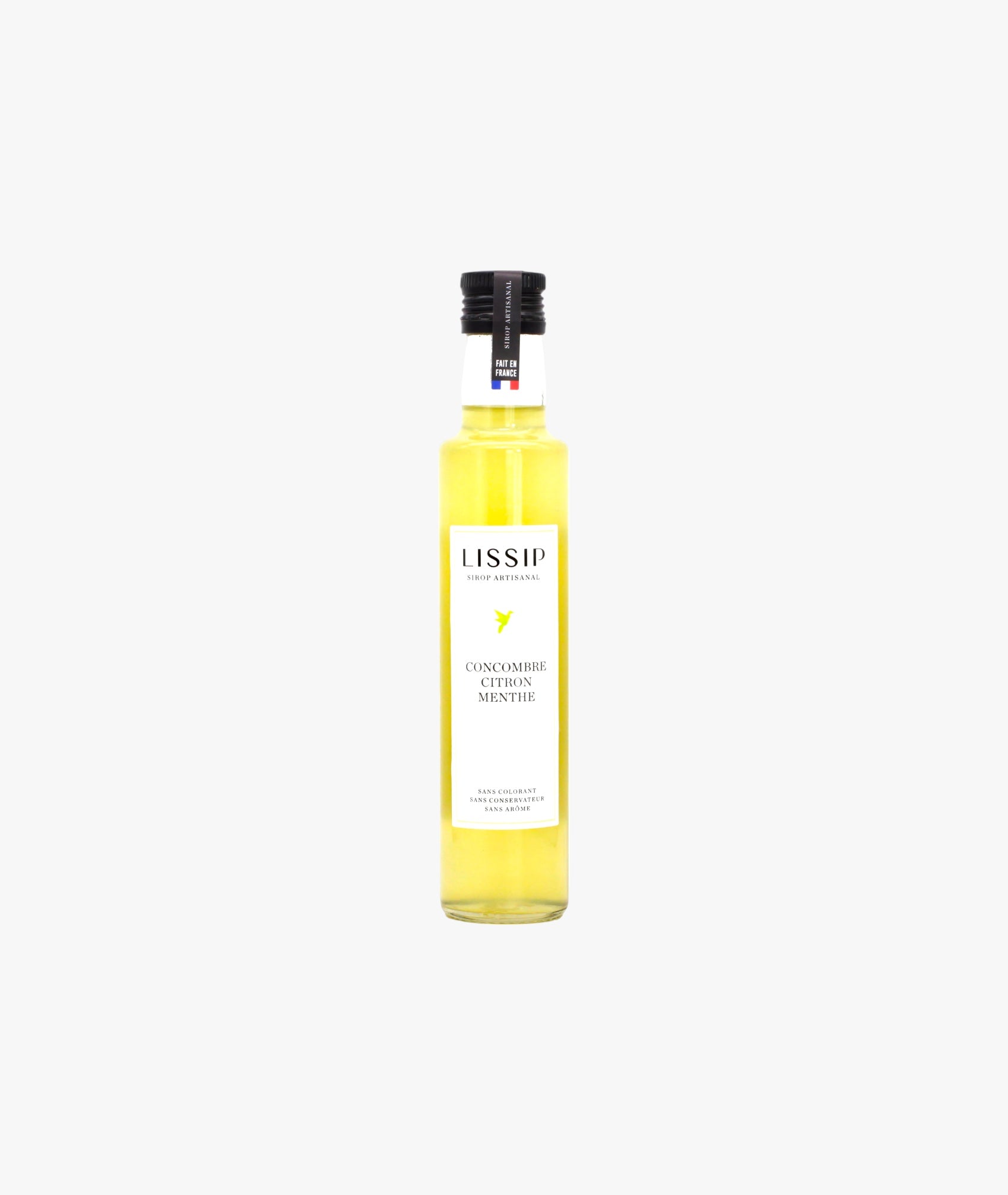 Sirop concombre, citron et menthe