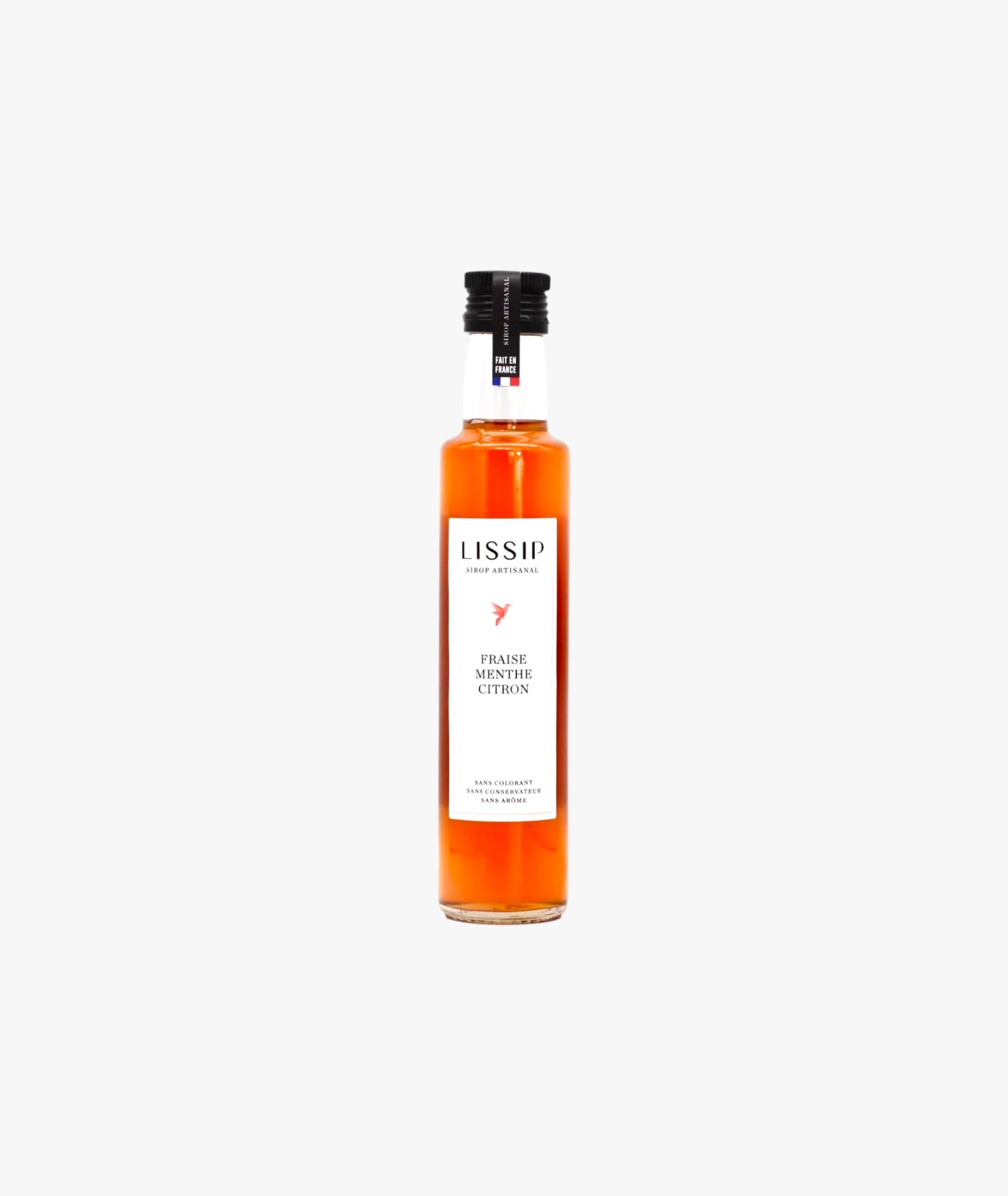 Sirop fraise, menthe et citron