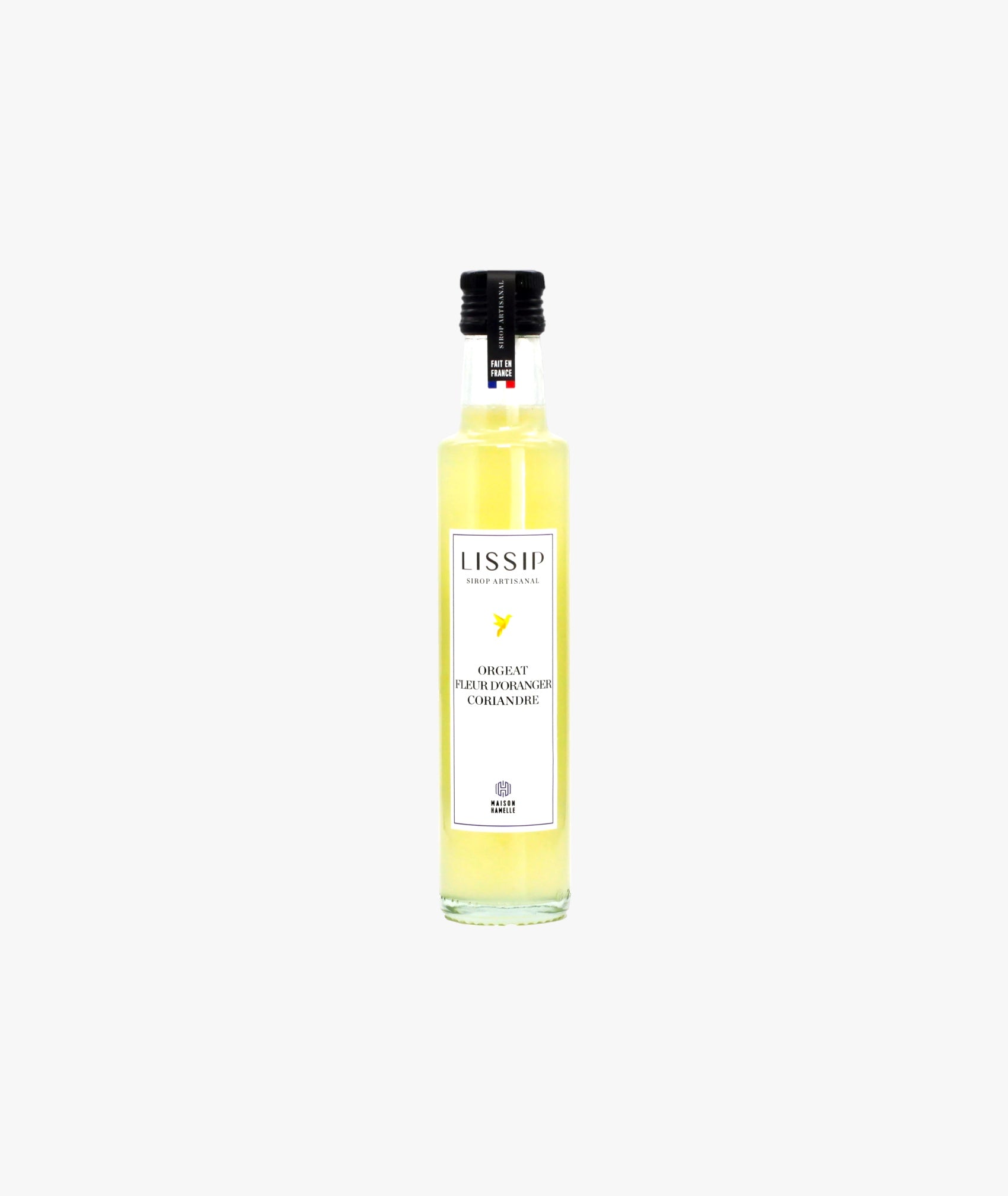 Sirop orgeat, fleur d'oranger et coriandre