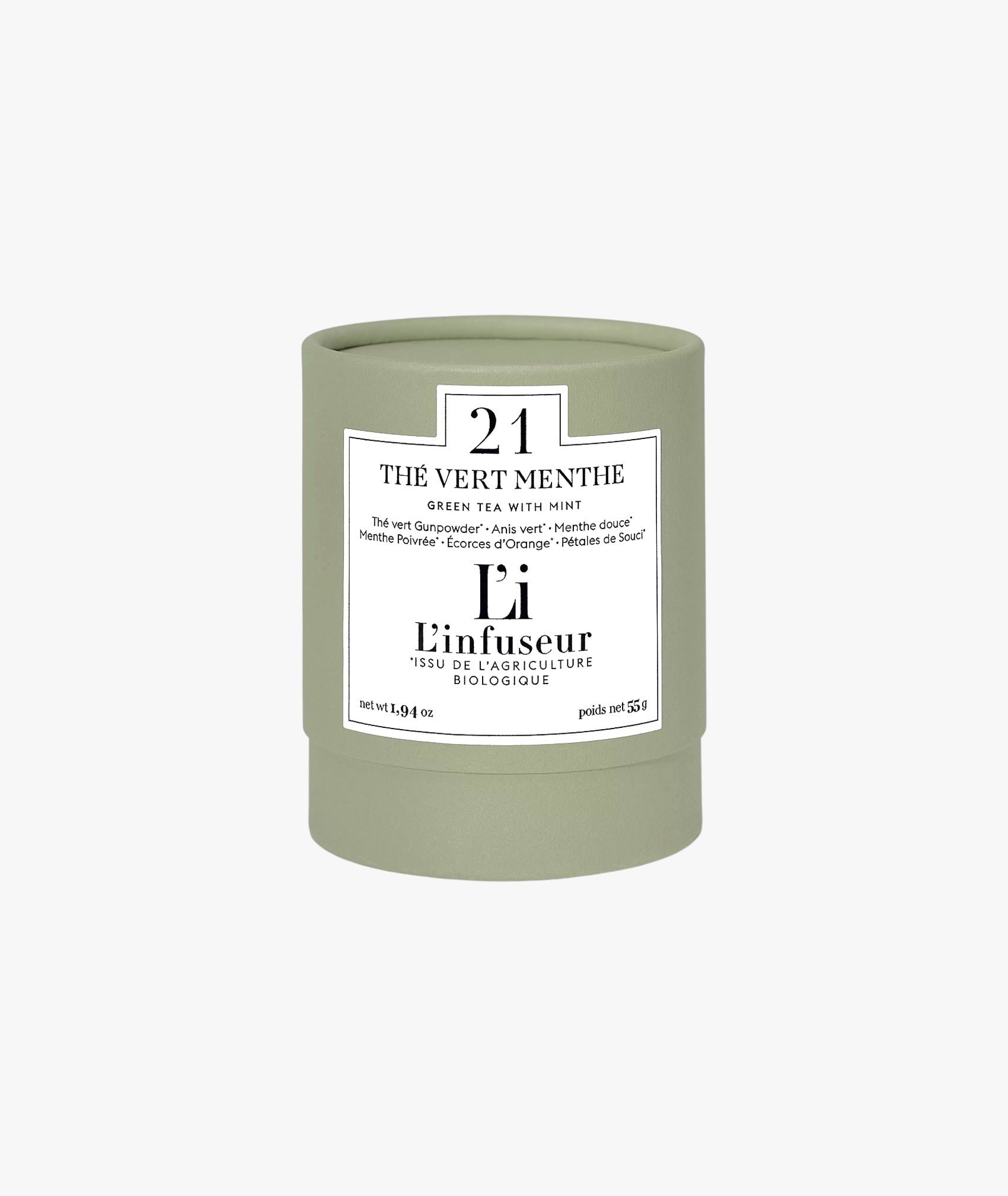Thé vert menthe bio - n°21