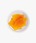 Candied orange peel quarters