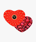Red heart with soft milk chocolate nougat