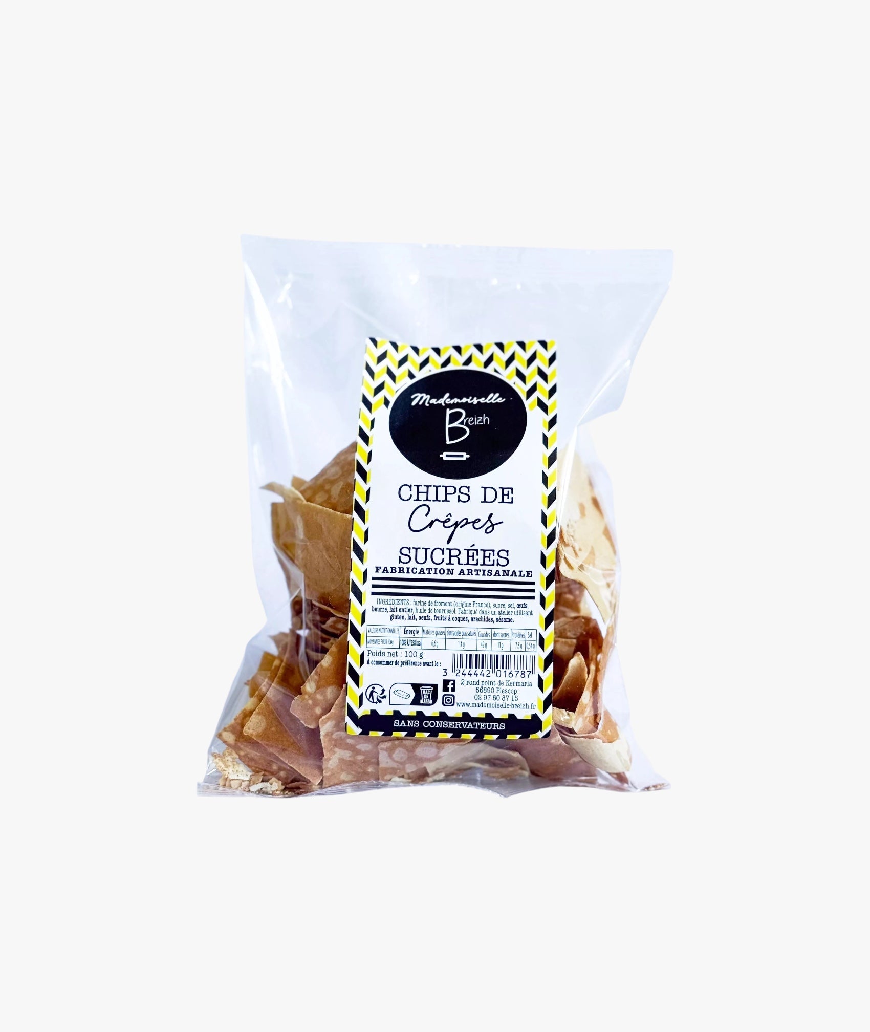 Chips de crêpes de froment