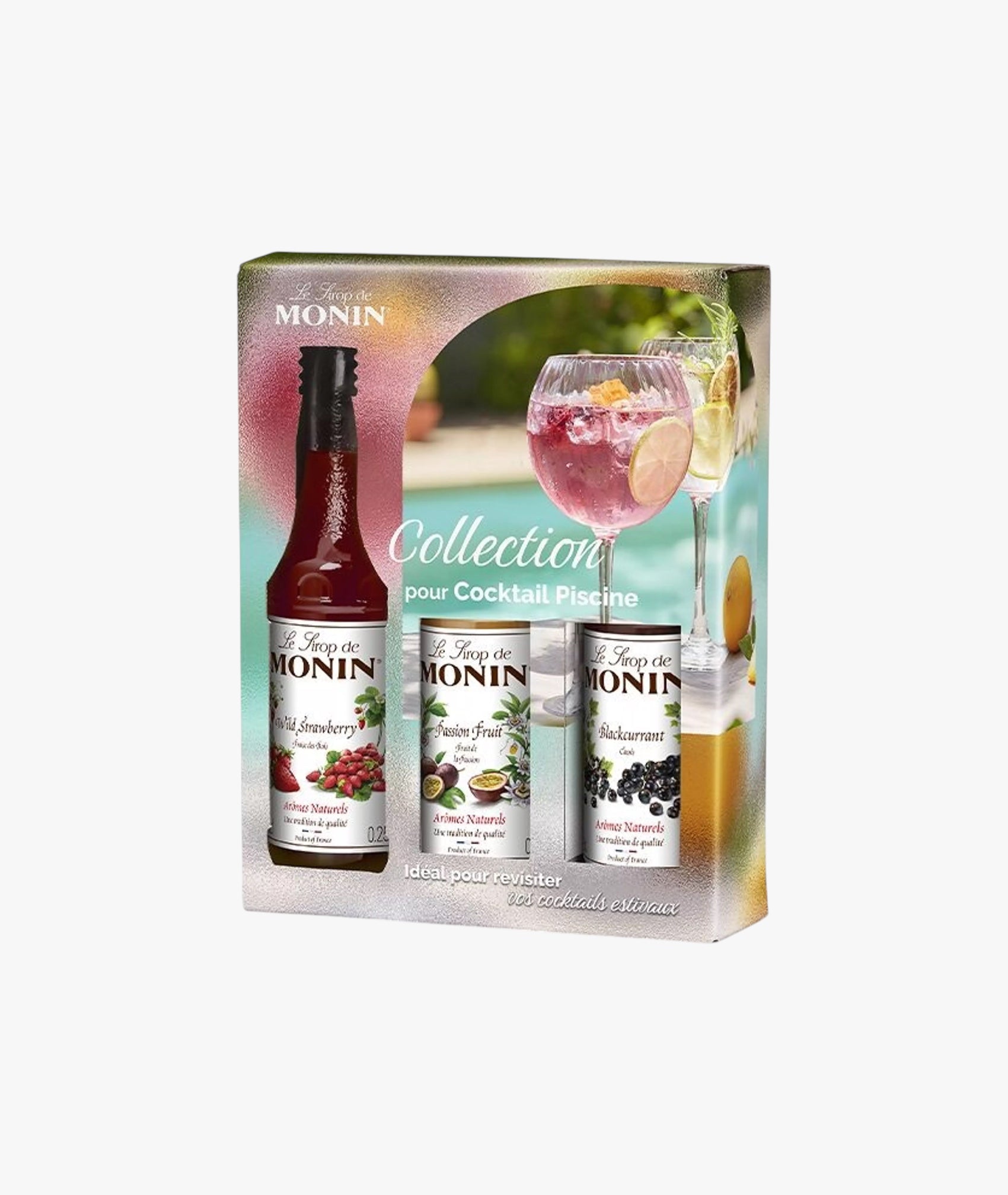 Coffret de 3 sirops pour cocktails piscine