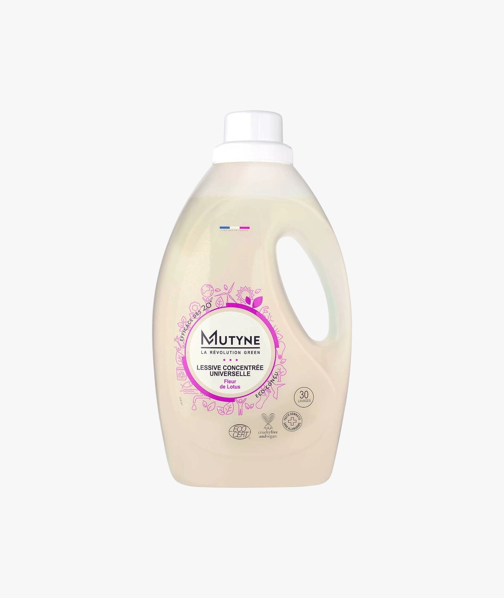 Lessive liquide fleur de lotus 30 lavages