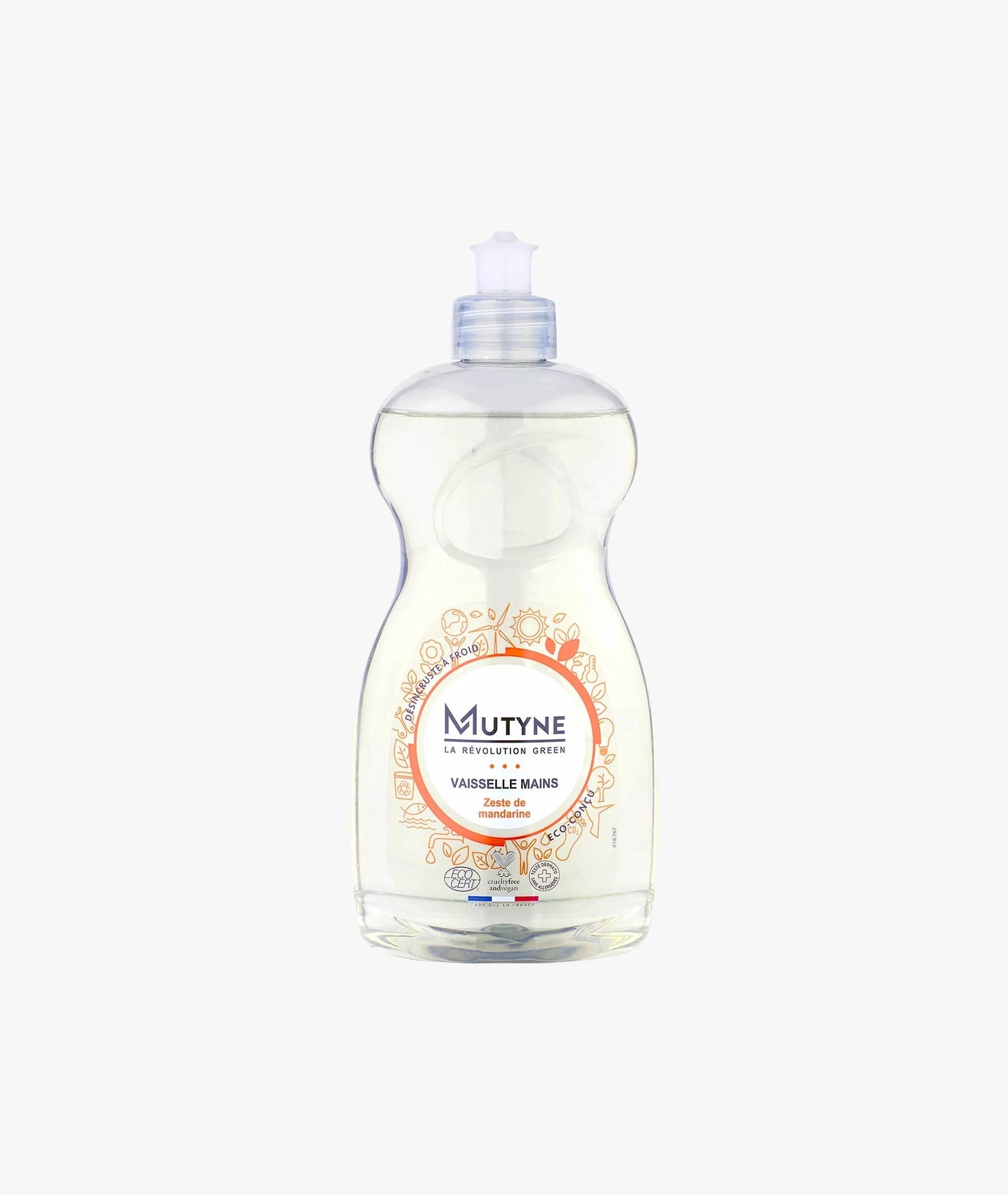 Liquide vaisselle désincrustant zeste de mandarine