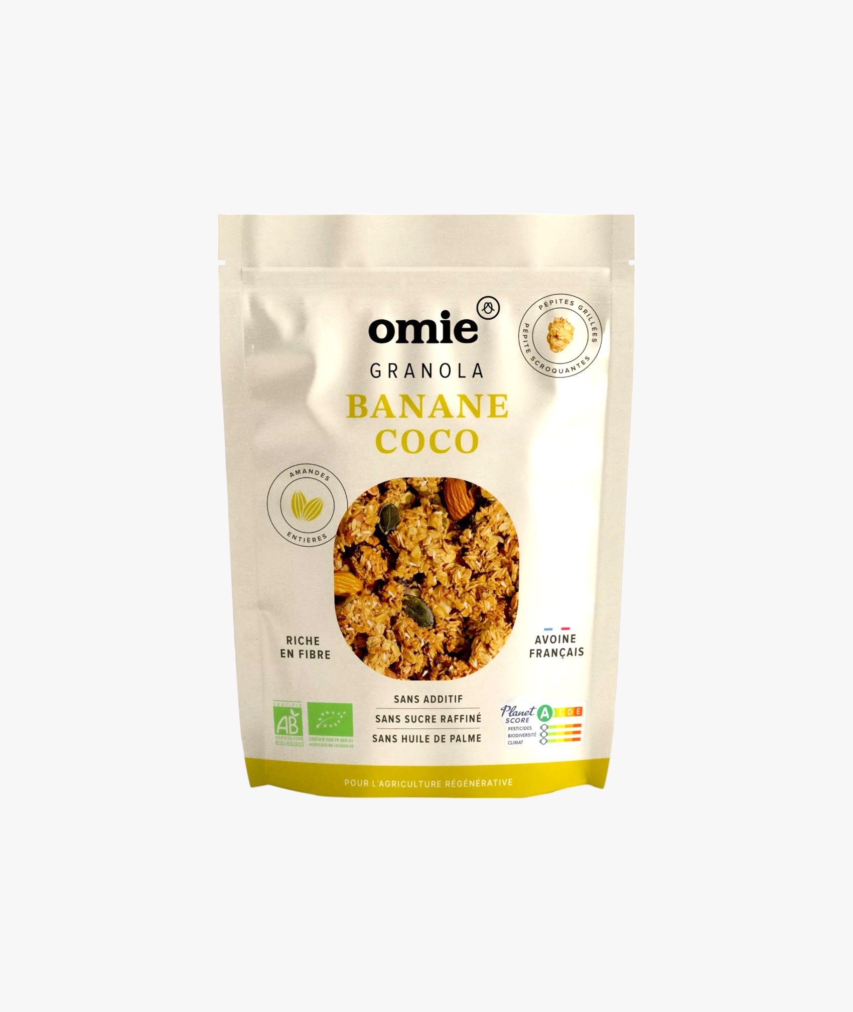 Granola banane noix de coco bio