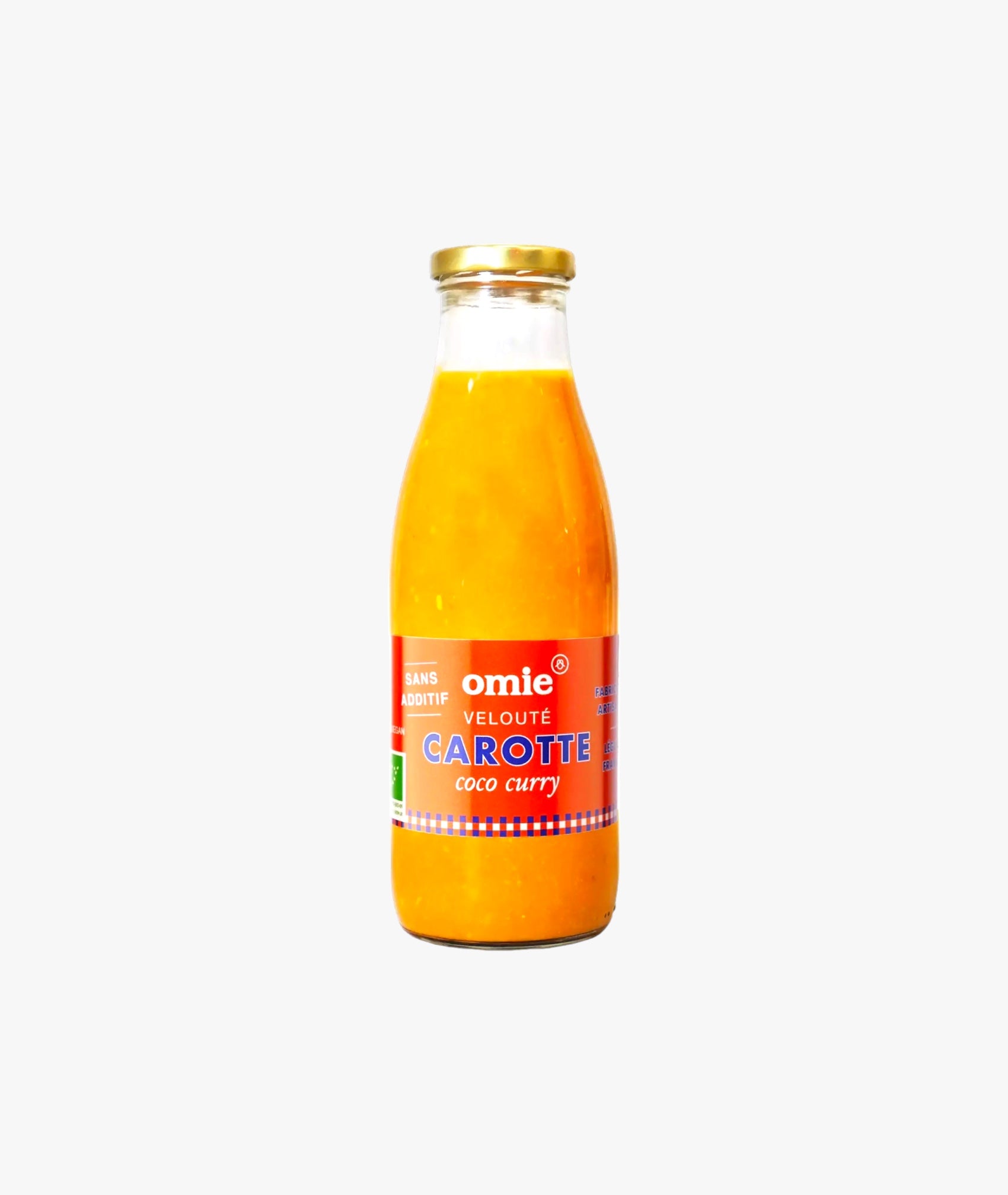 Velouté carottes coco curry bio