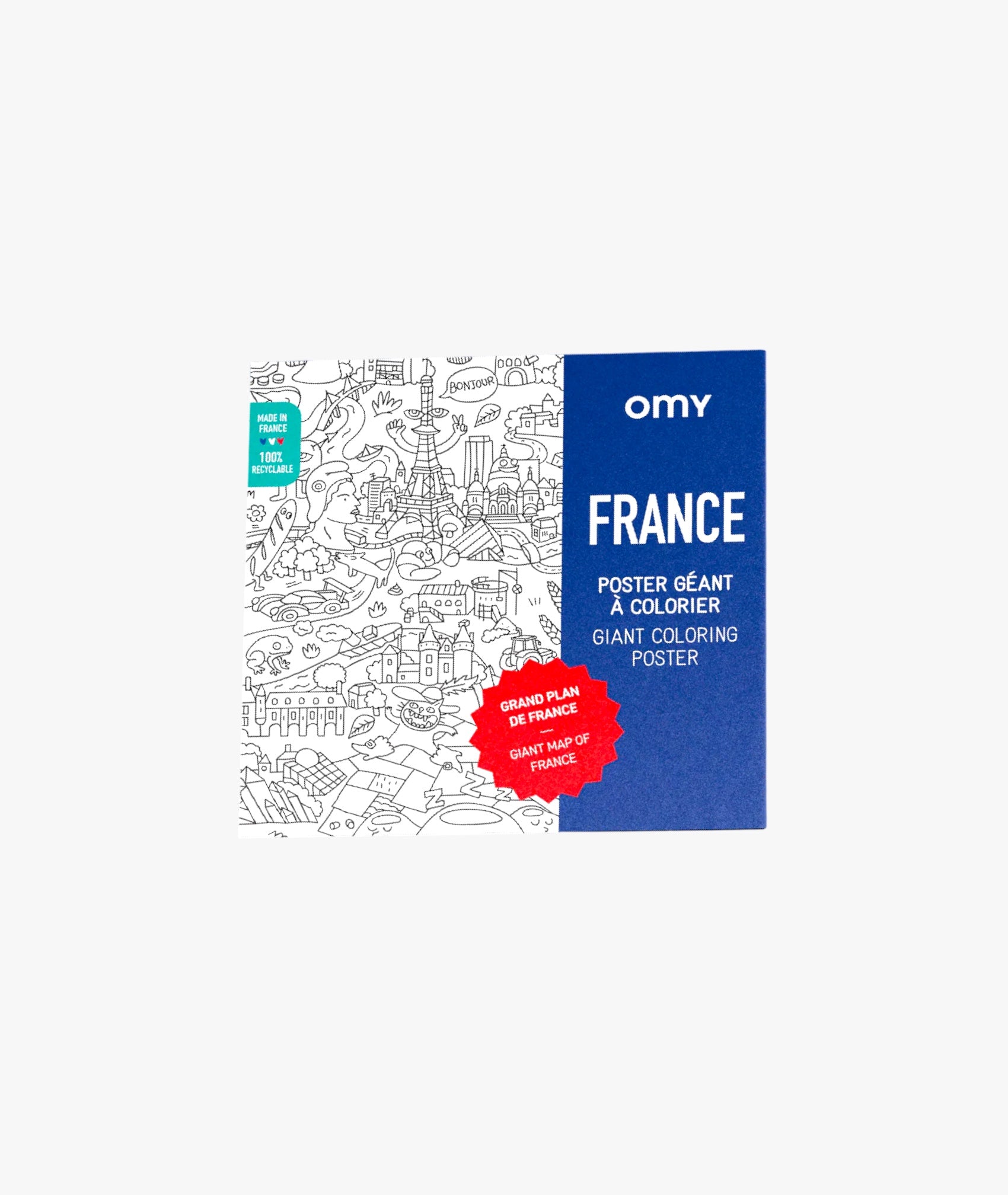 Poster géant à colorier - France