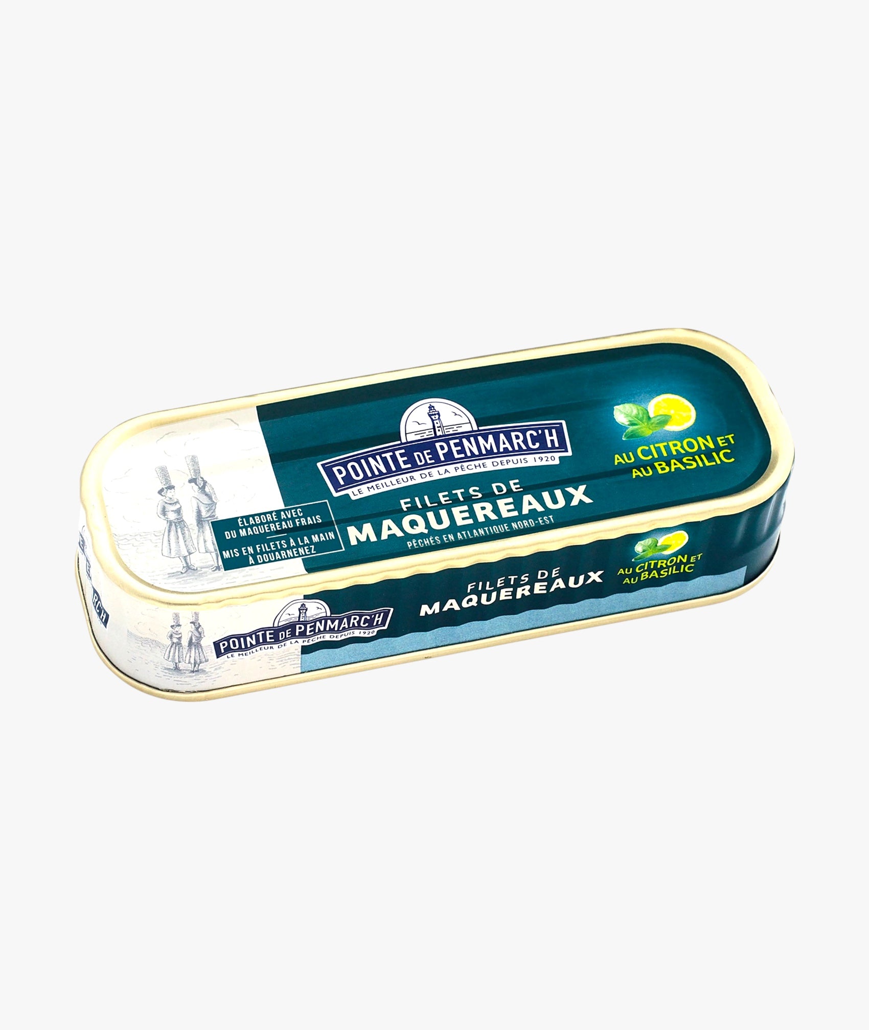 Filets de maquereaux sans huile marinés au citron et au basilic
