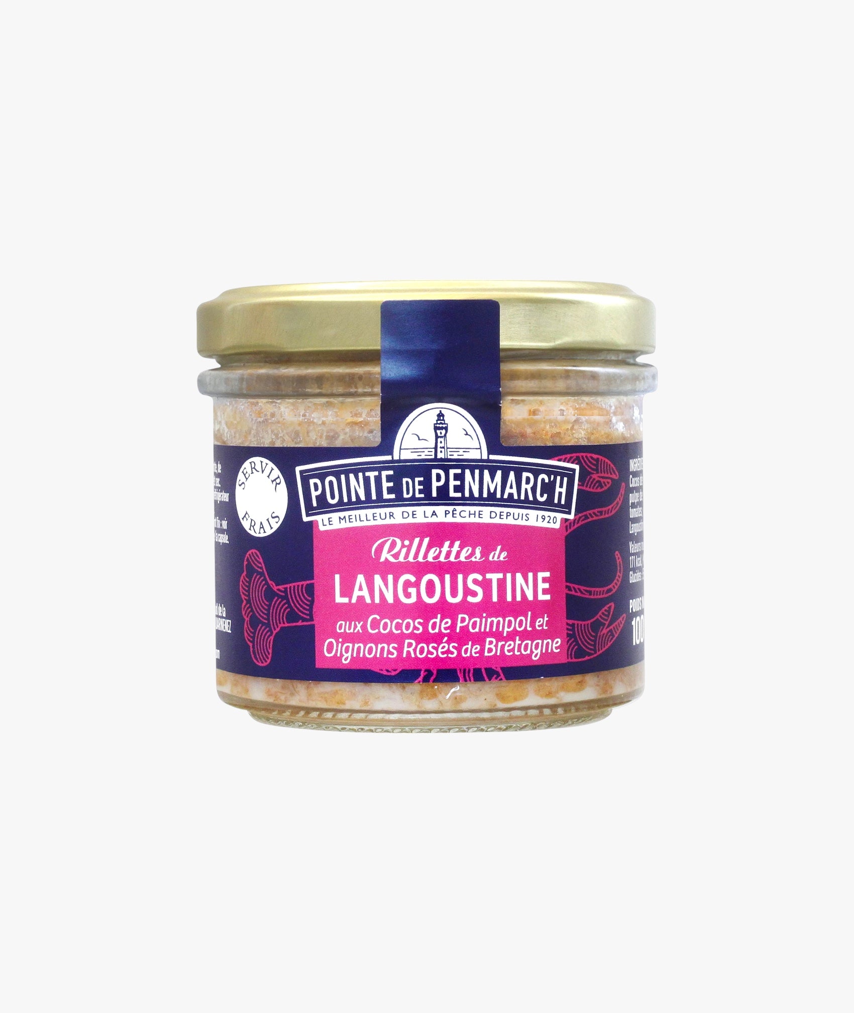 Rillettes de langoustines coco de paimpol et aux oignons rosés de Bretagne