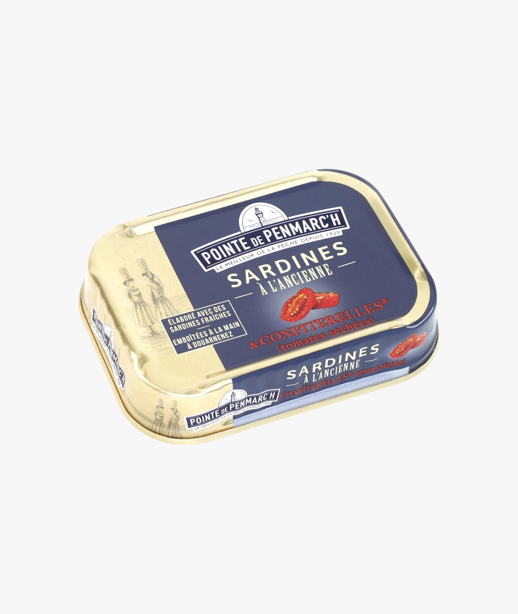 Sardines à l'ancienne à l'huile d'olive et confiterelles