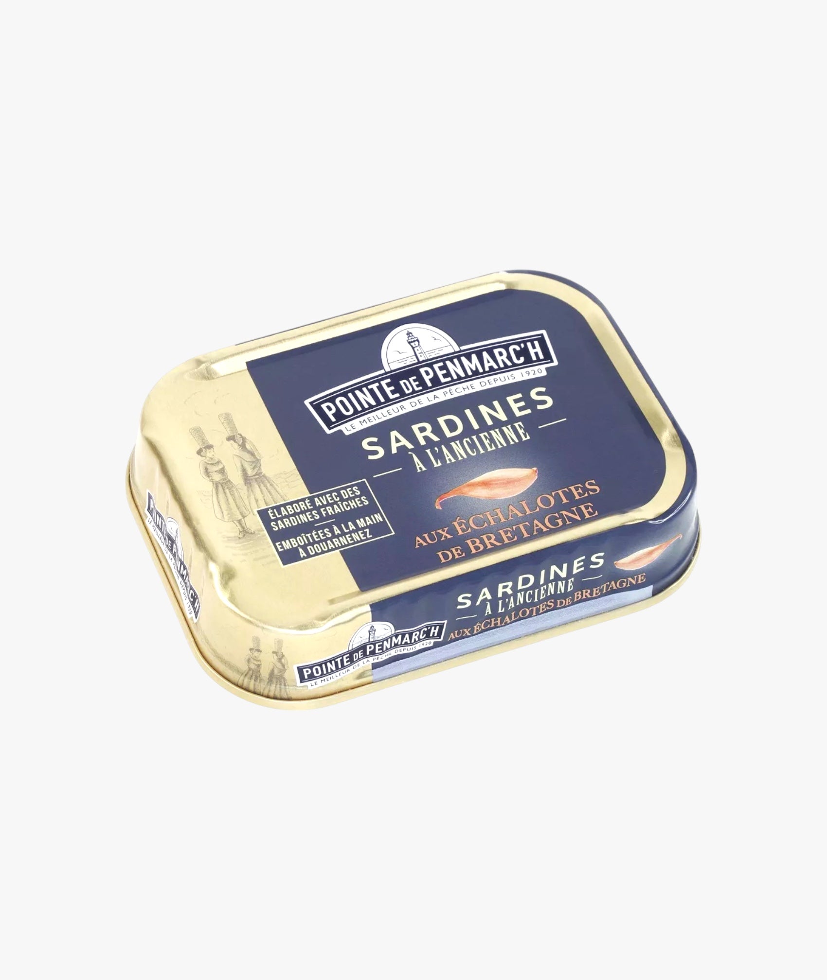 Sardines à l'ancienne à l'huile d'olive et aux échalotes de Bretagne