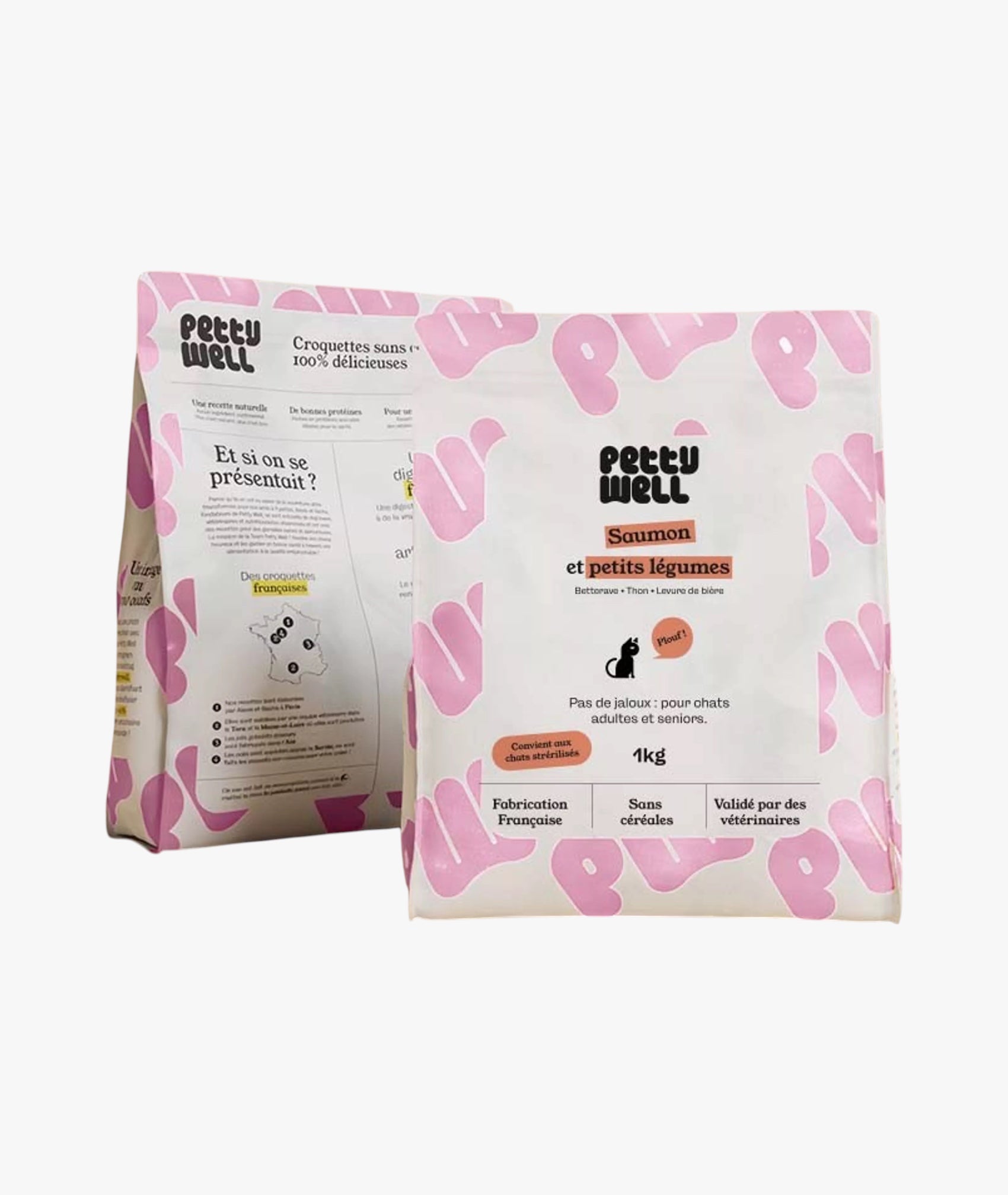 Croquettes pour chats saumon et légumes