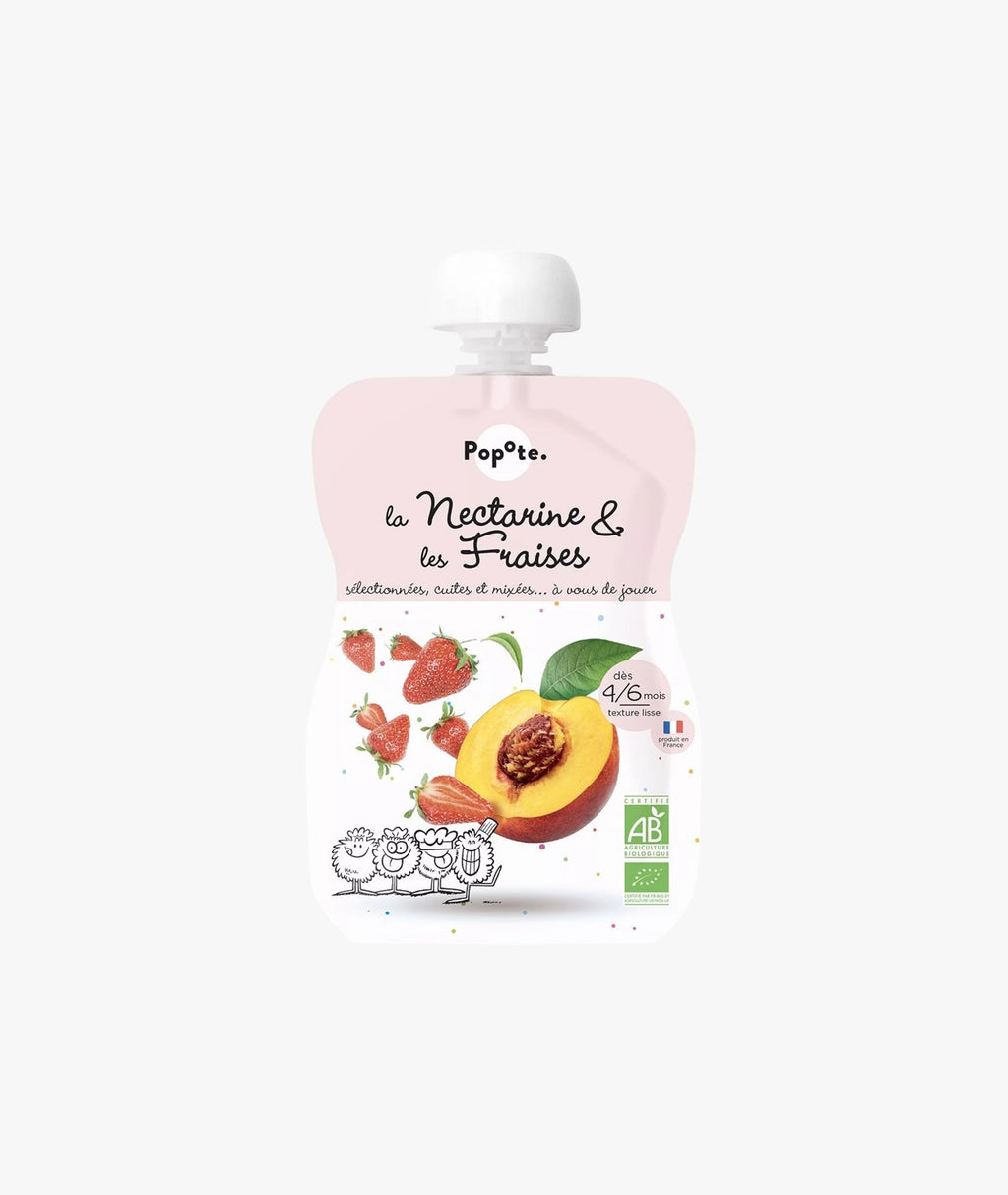 La nectarine et les fraises bio