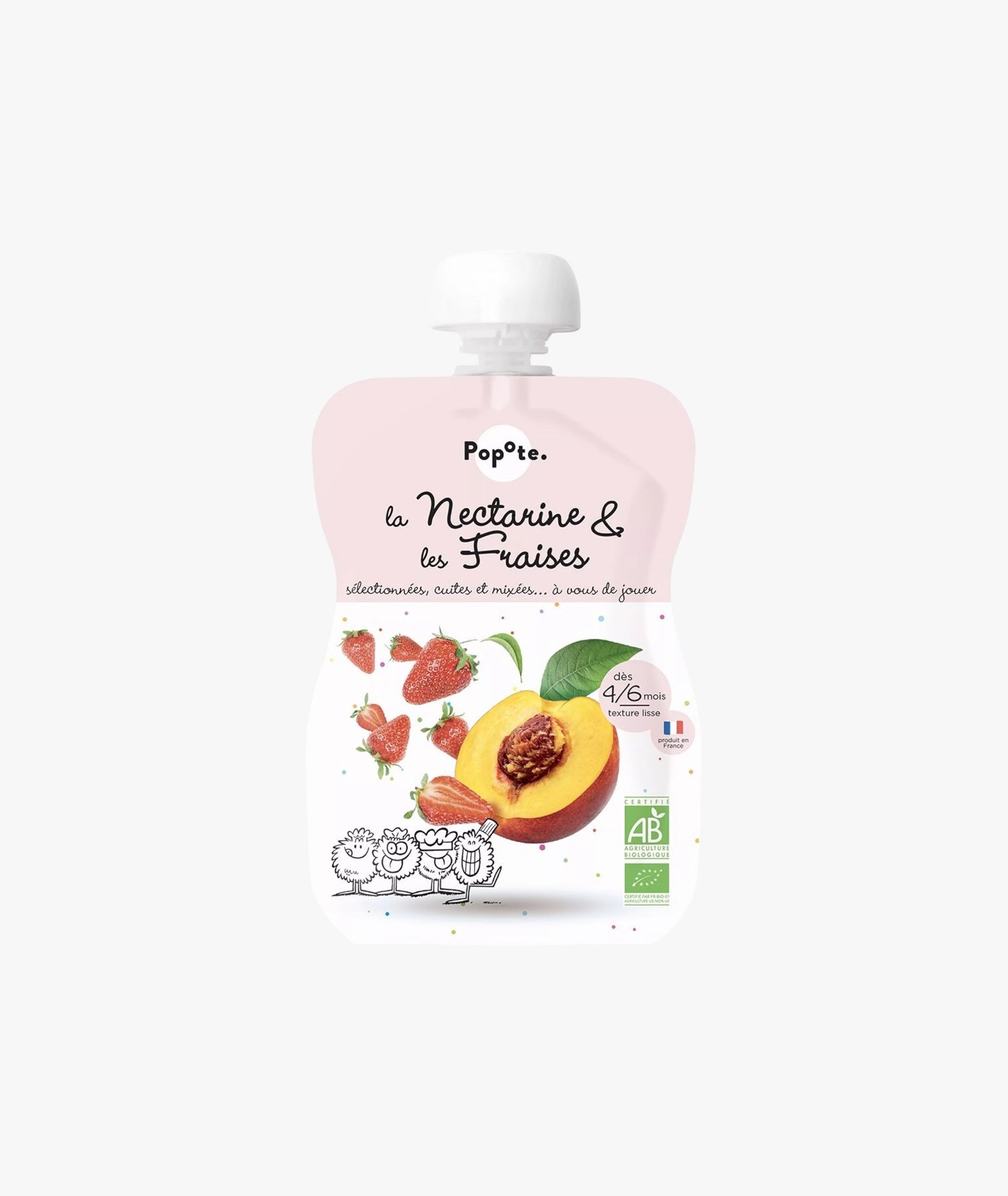 La nectarine et les fraises bio