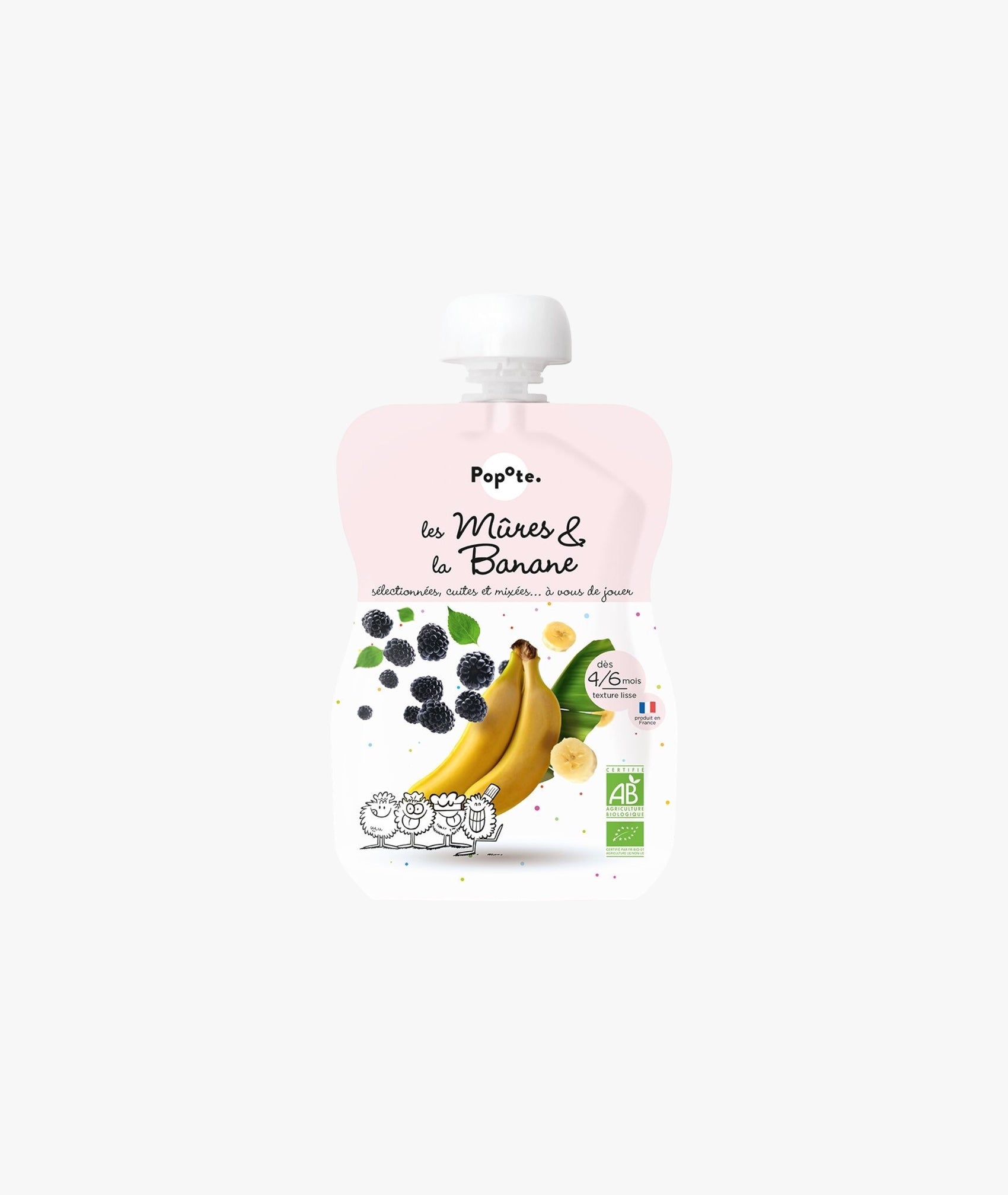 Les mûres et la banane bio