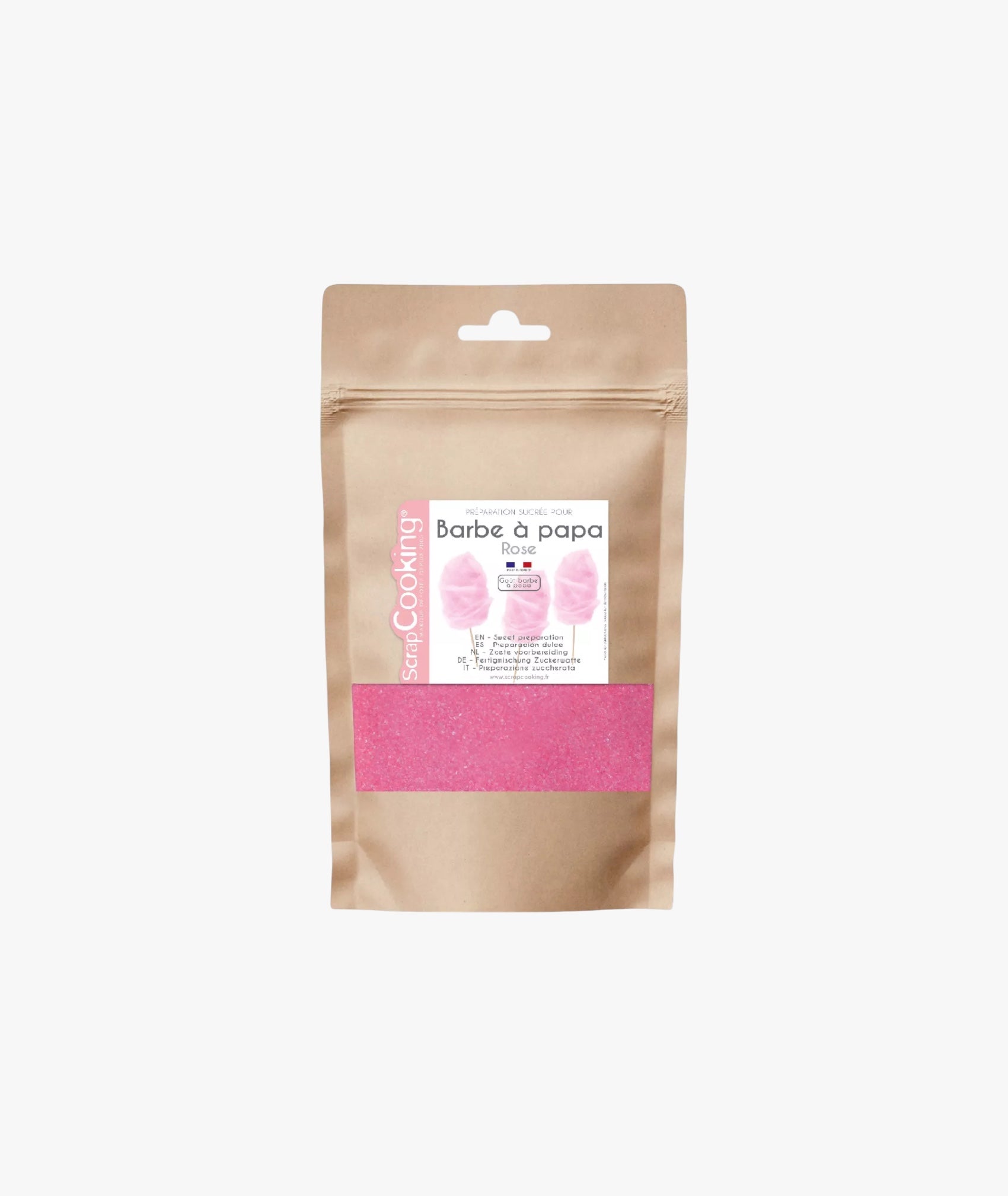 Préparation sucrée pour barbe à papa - rose