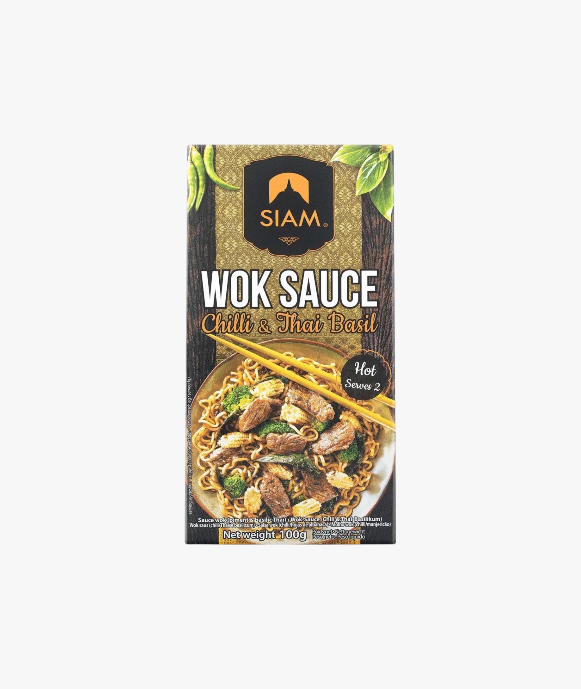 Sauce wok piment et basilic