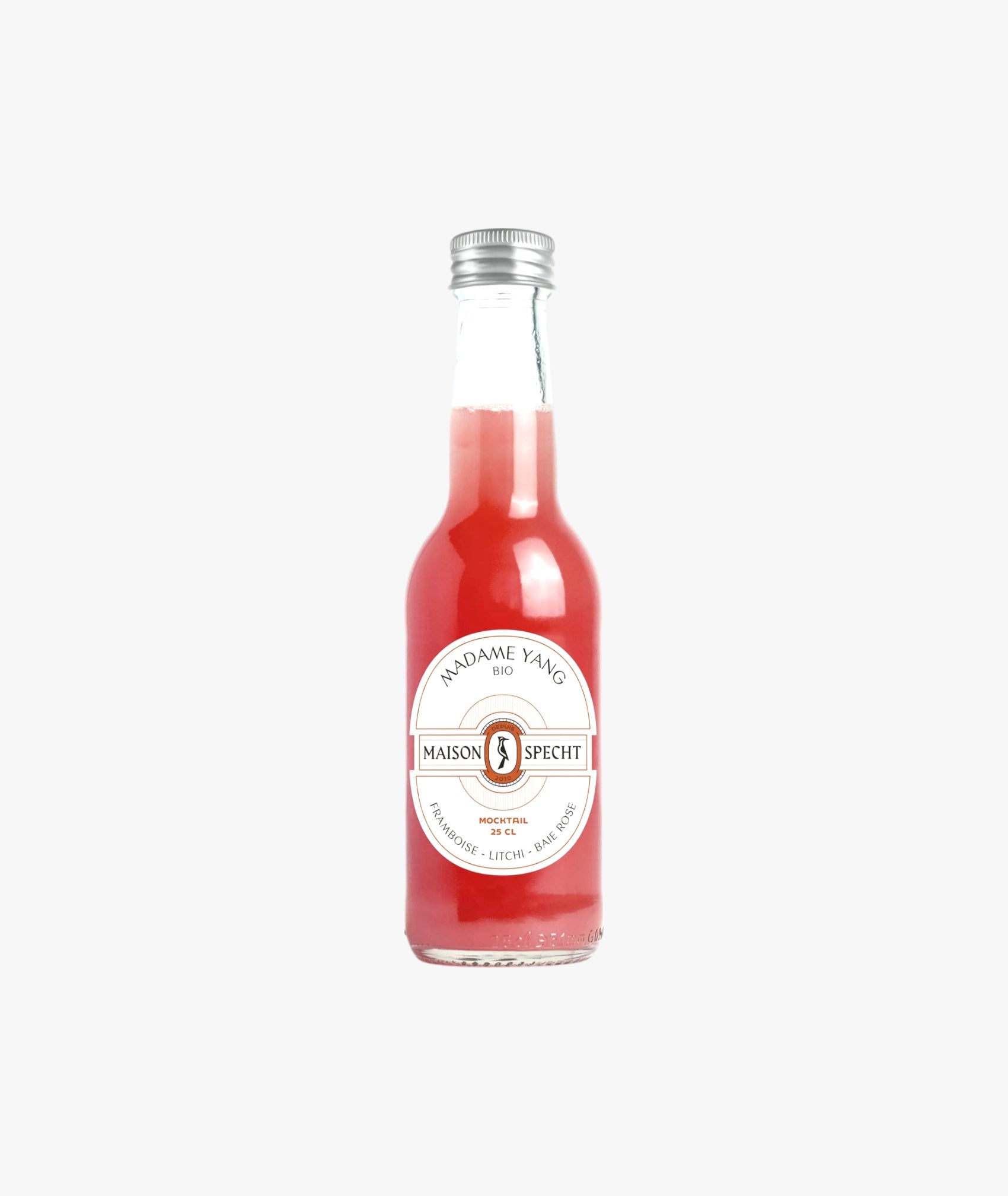 Mocktail Madame Yang - framboise litchi baies roses bio