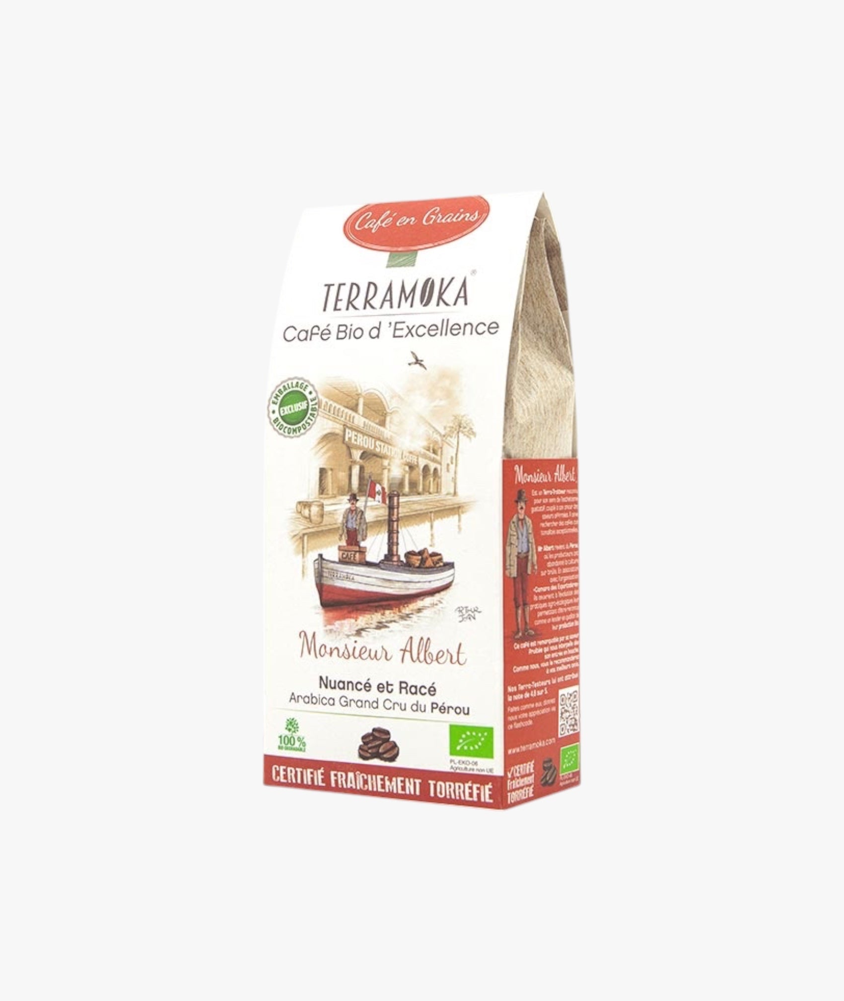 Café bio en grain du Pérou - nuancé et racé