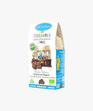 Café bio décaféiné en grains du Pérou - original et élégant
