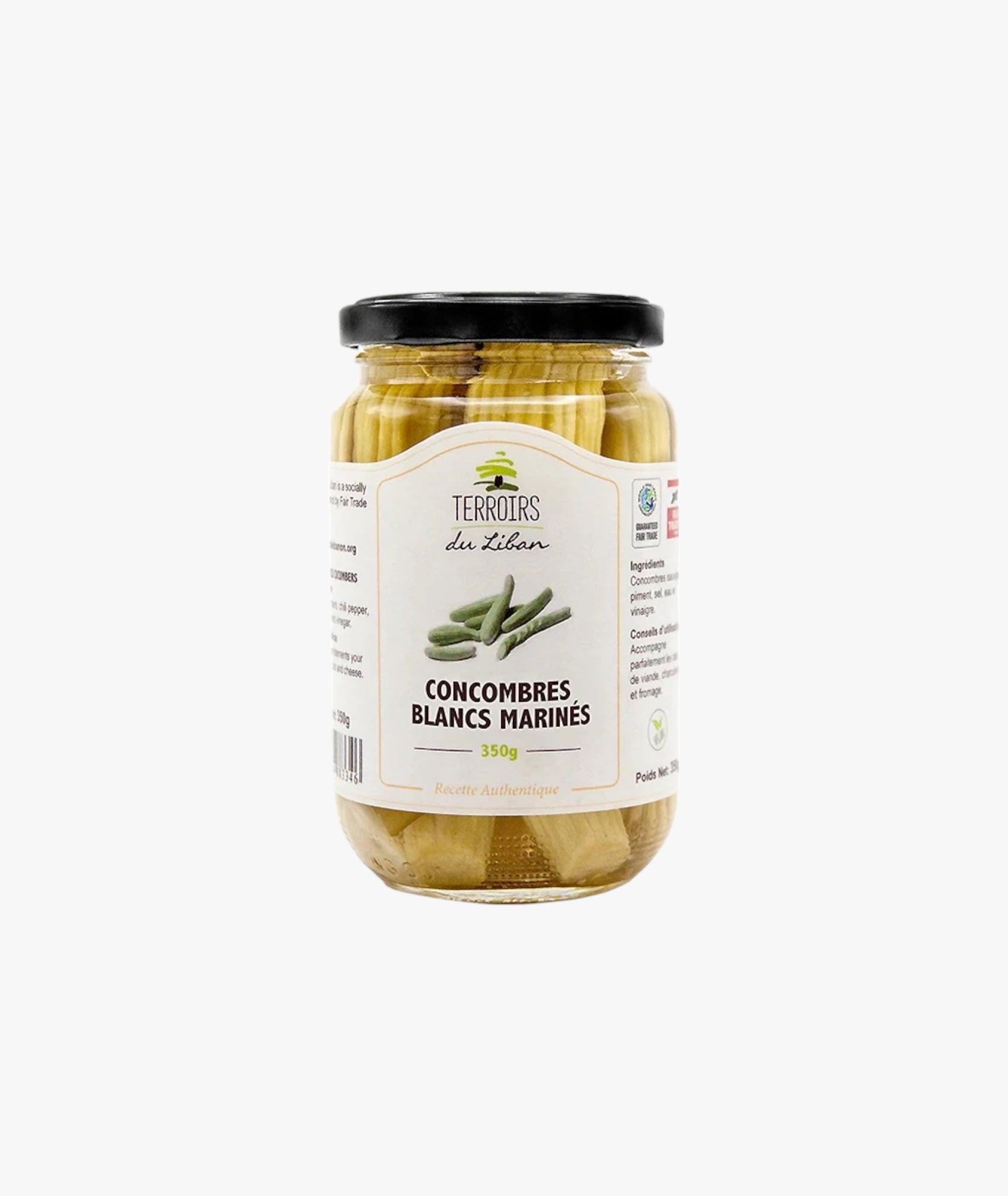 Concombres blancs marinés